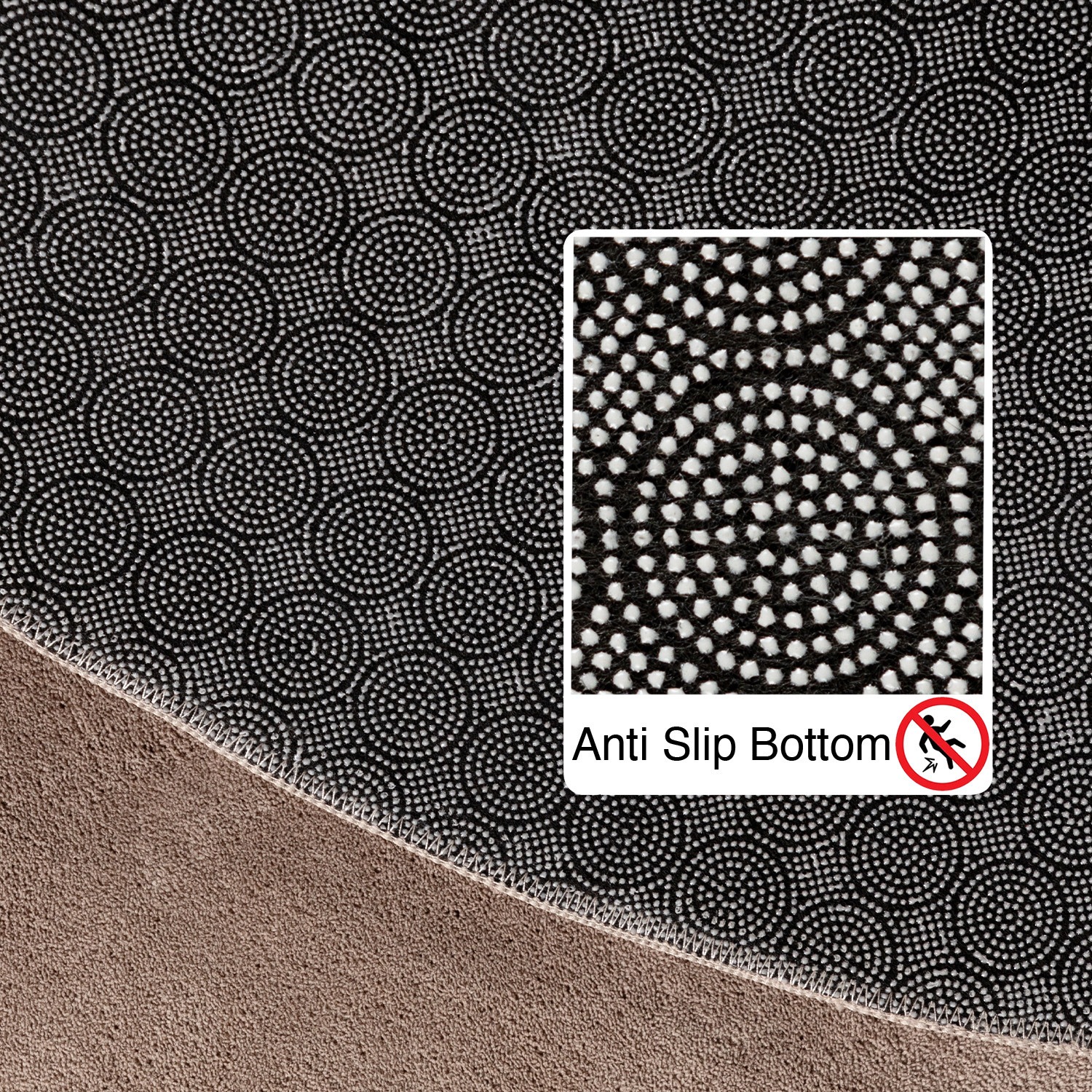 Thumbnail - Ayyildiz Teppiche Teppich "SKY 5400" rund 7 mm Höhe Besonders weich / Softfllor / waschbar