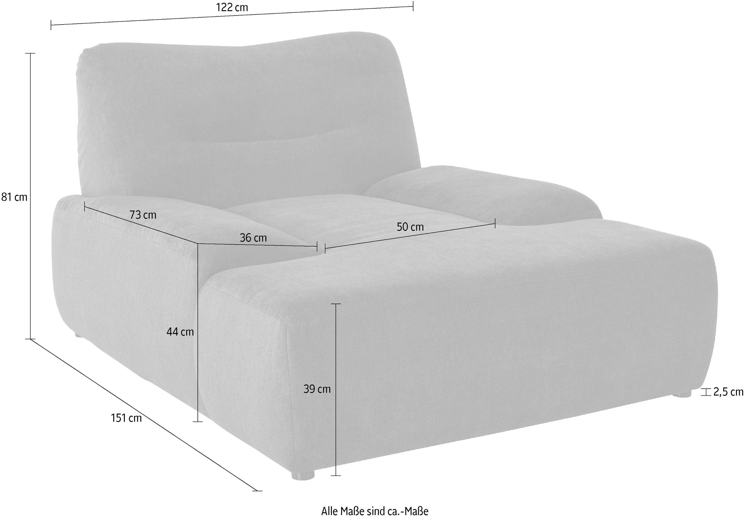 Thumbnail - DOMO collection Loveseat "Cesena Designsessel zum Kuscheln, komfortabel zum Relaxen", bequem und stylish, frei im Raum s...