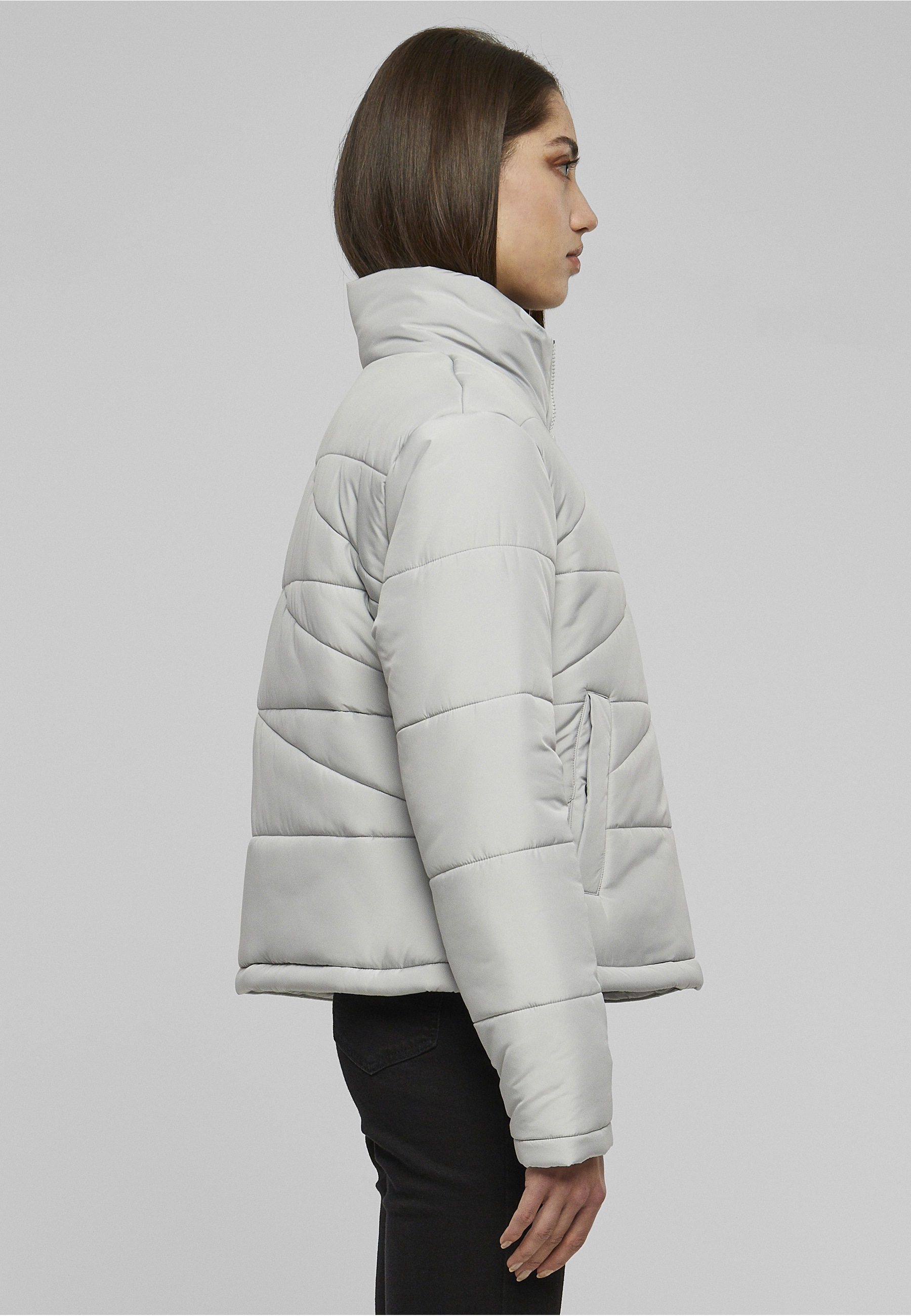 URBAN CLASSICS Allwetterjacke »Urban Classics Damen Ladies Arrow Puffer Jacket« 1 Stk. tlg. ohne Kapuze