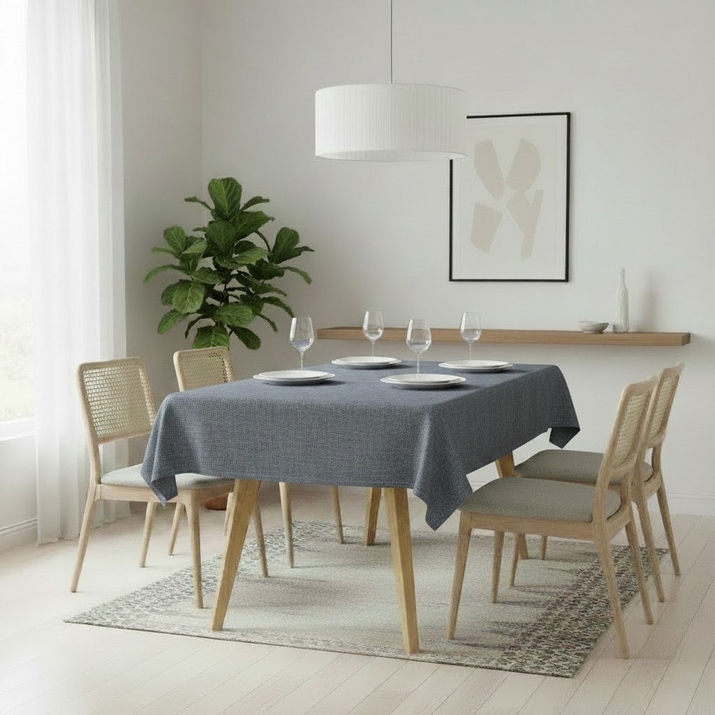 OTTO home Tischdecke "Josée, wasserabweisend, in eckig & rund" strukturiert, Leinenoptik, uni,wasserabweisend, pflegeleicht, Deko