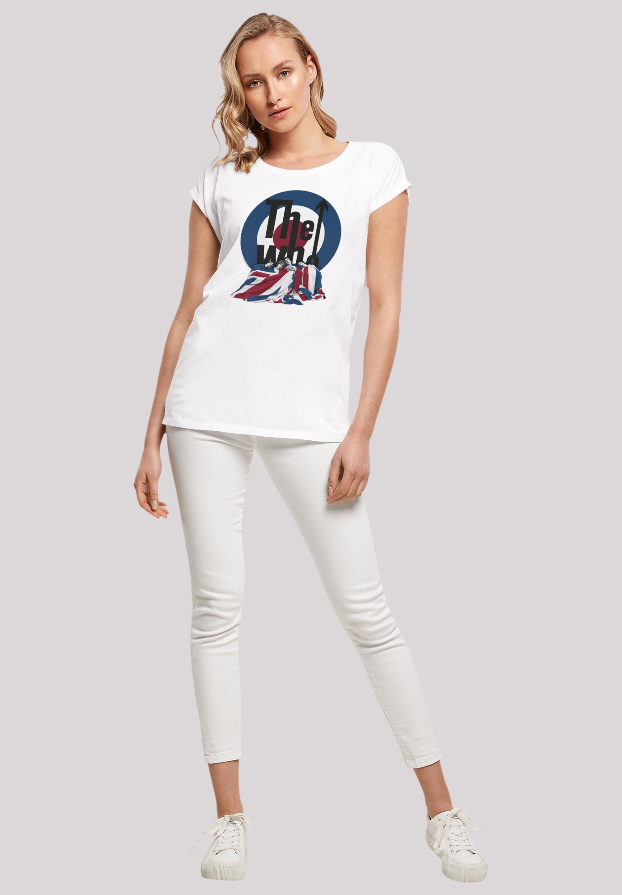 F4NT4STIC T-Shirt »The Who Flag Blanket«, Premium Qualität