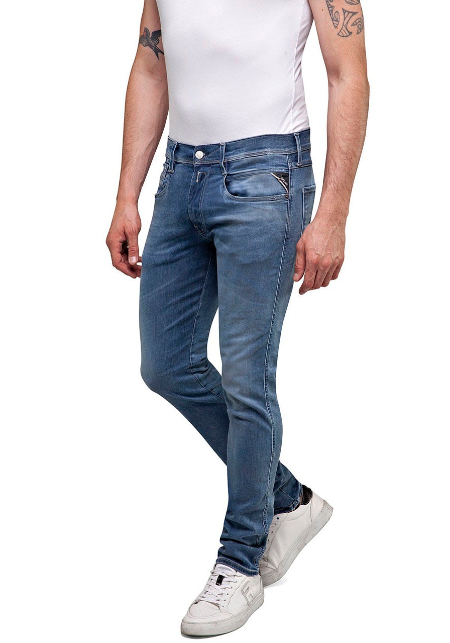 Replay Slim-fit-Jeans "ANBASS HYPERFLEX BIO" mit Stretch-Anteil günstig online kaufen