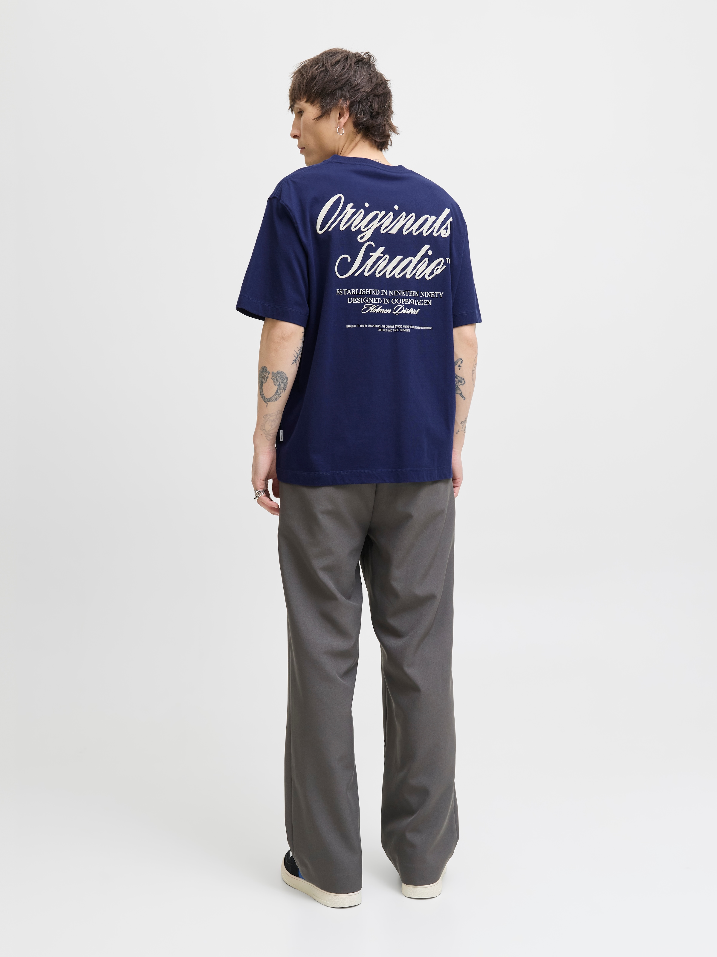 Jack & Jones Kurzarmshirt »JORNORREBRO TYPO TEE SS CREW NECK NOOS«