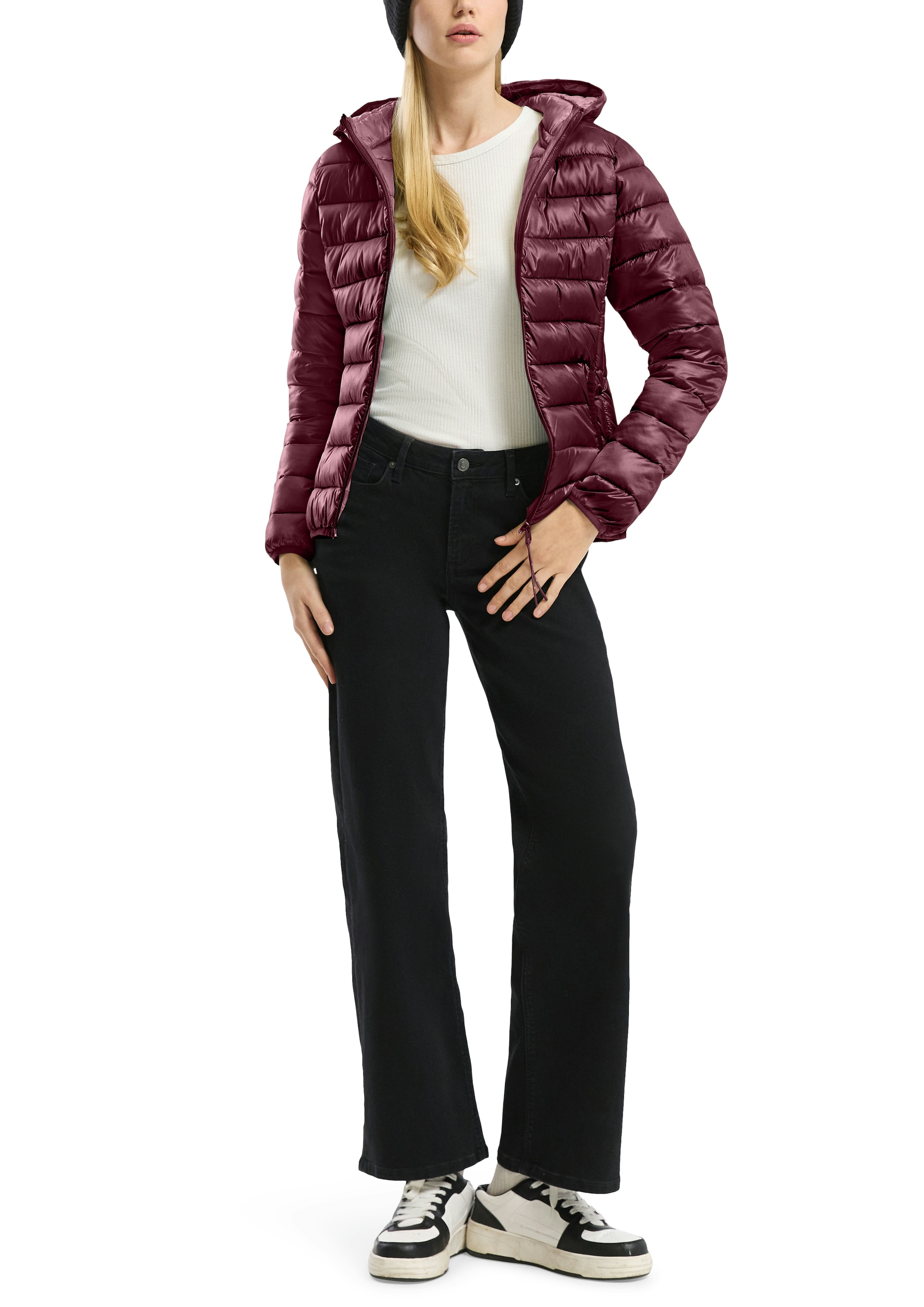 QS Outdoorjacke, mit Kapuze, mit Kapuze