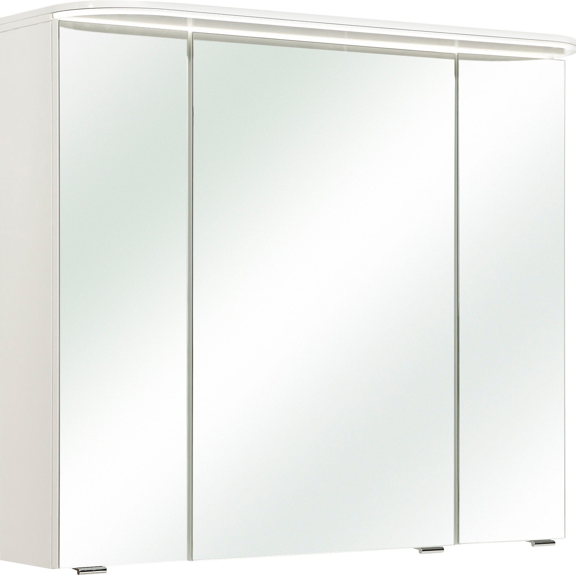 Saphir Badmöbel-Set »Balto Sprint 3-teilig, Mineralmarmor-Waschtisch mit LED-Spiegelschrank«, (4 St.), Badezimmer Set mit Unterschrank inkl Türdämpfer, 4 Türen, 3 Schubladen