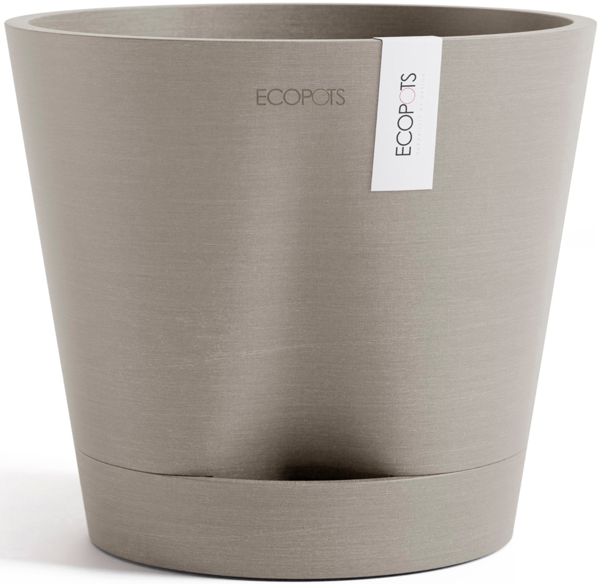 ECOPOTS Blumentopf "Venice 2 20 Taupe", für den Innenbereich