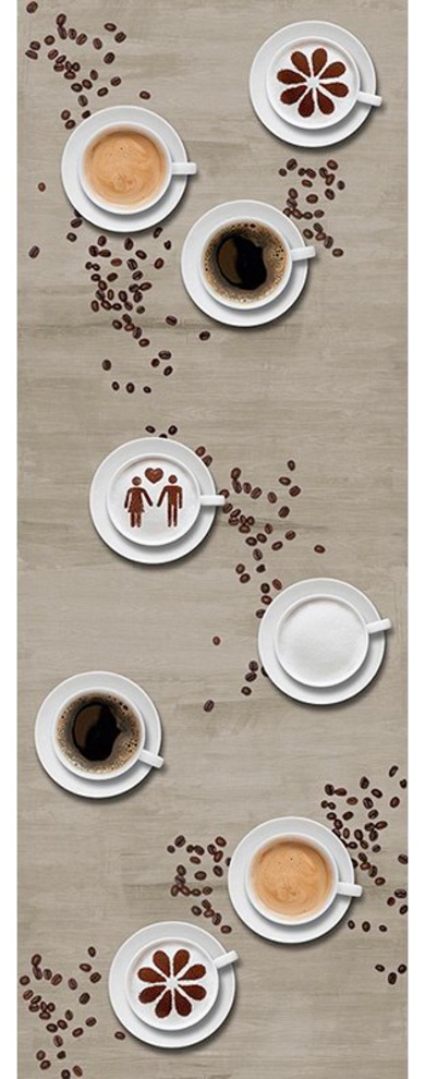 Fototapete »Coffee Break«, Fototapete Kaffee Tapete Café Panel 1,00m, x 2,80m