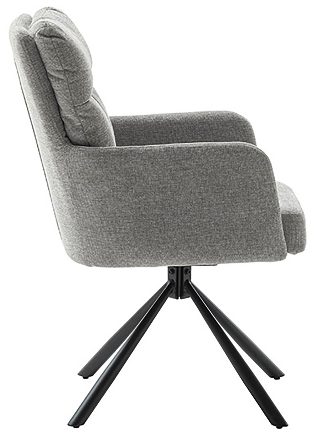 MCA furniture Esszimmerstuhl, Chenilleoptik, (2er-Set), drehbar 180°, Taschenfederkern, Sitzhöhe ca. 50 cm