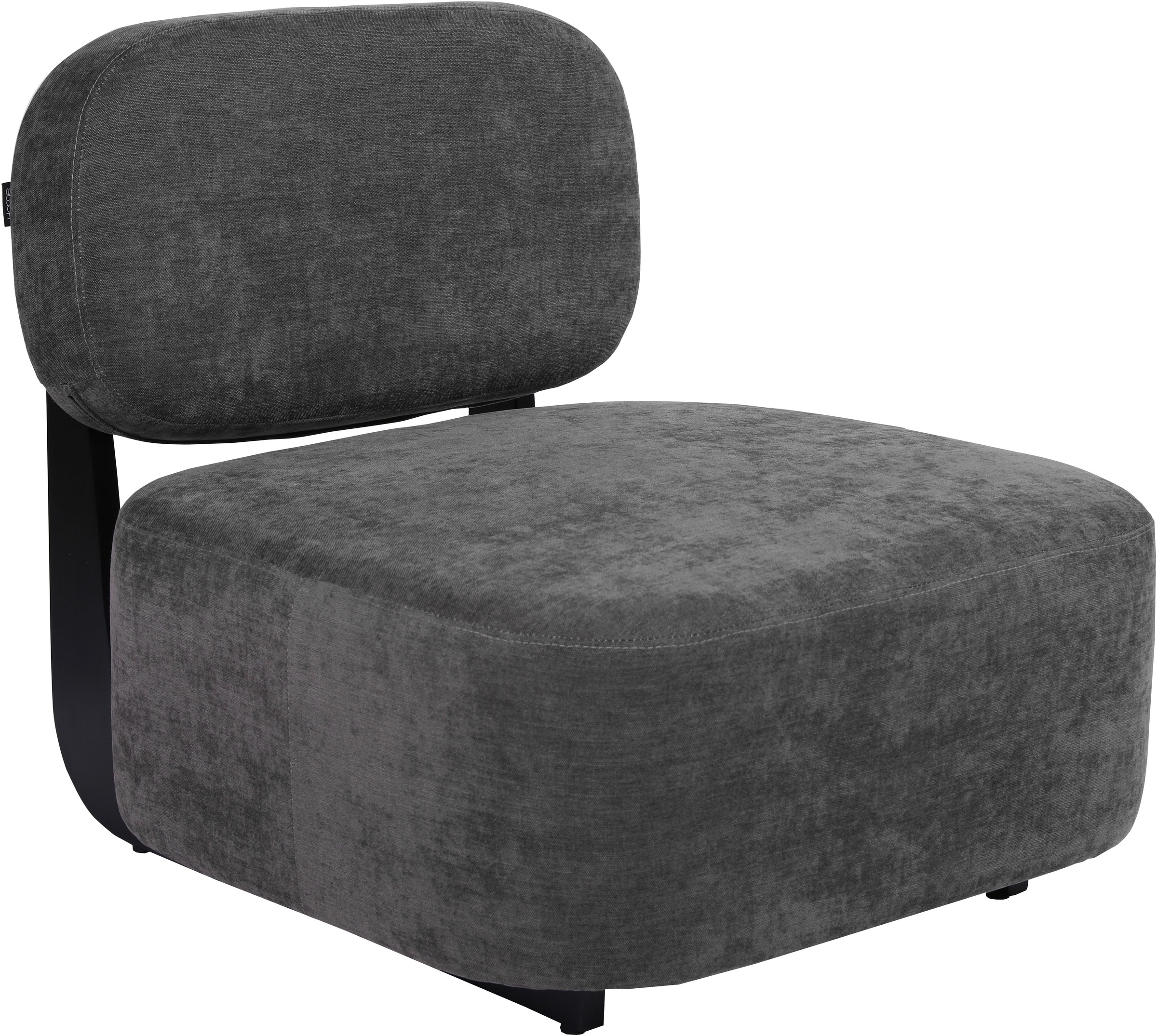 Home affaire Loungesessel "LIORAN Designsessel mit filigranem Holzgestell, Feinstruktur-Bezug" Designklassiker, modern und zeitlos