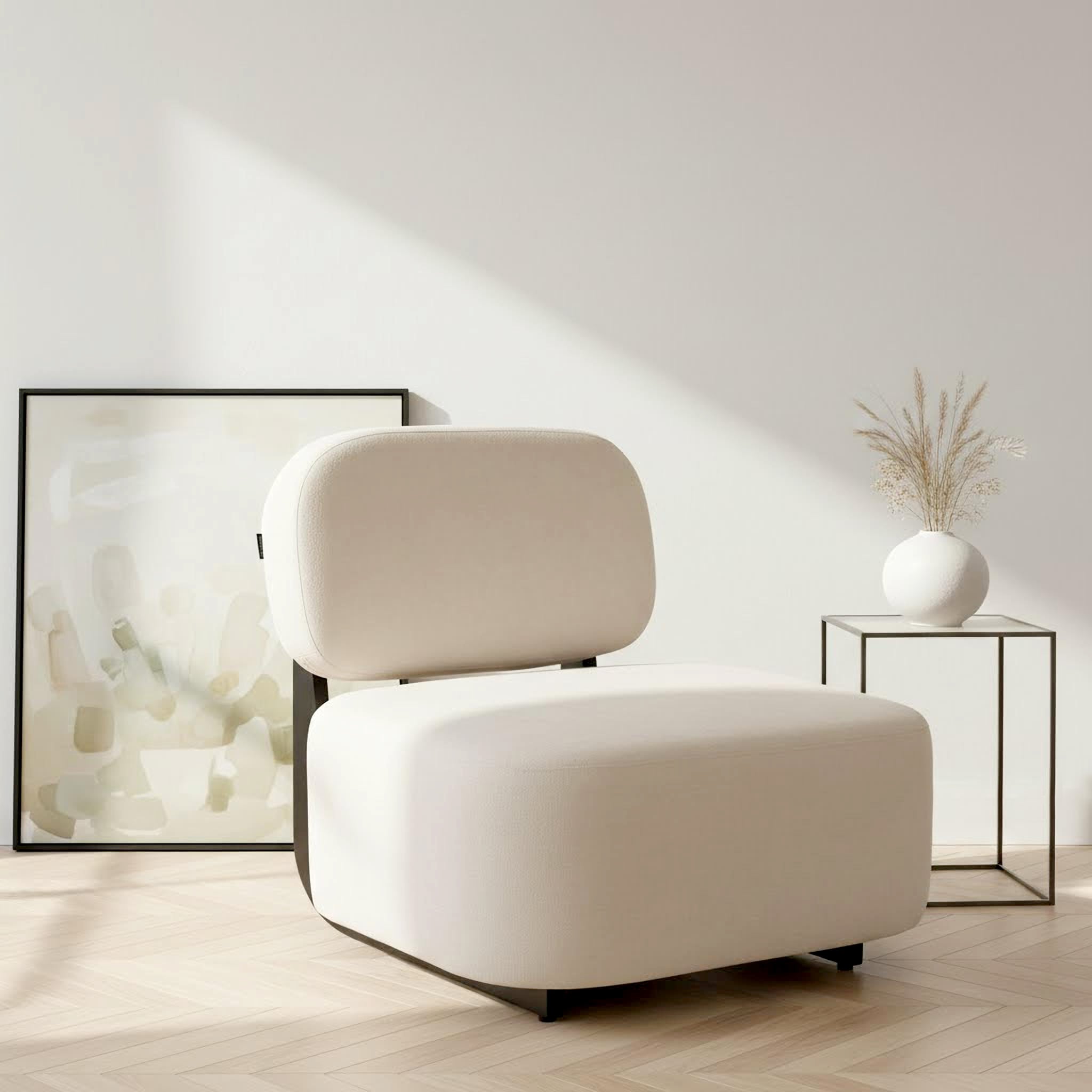 Home affaire Loungesessel "LIORAN Designsessel mit filigranem Holzgestell" günstig online kaufen