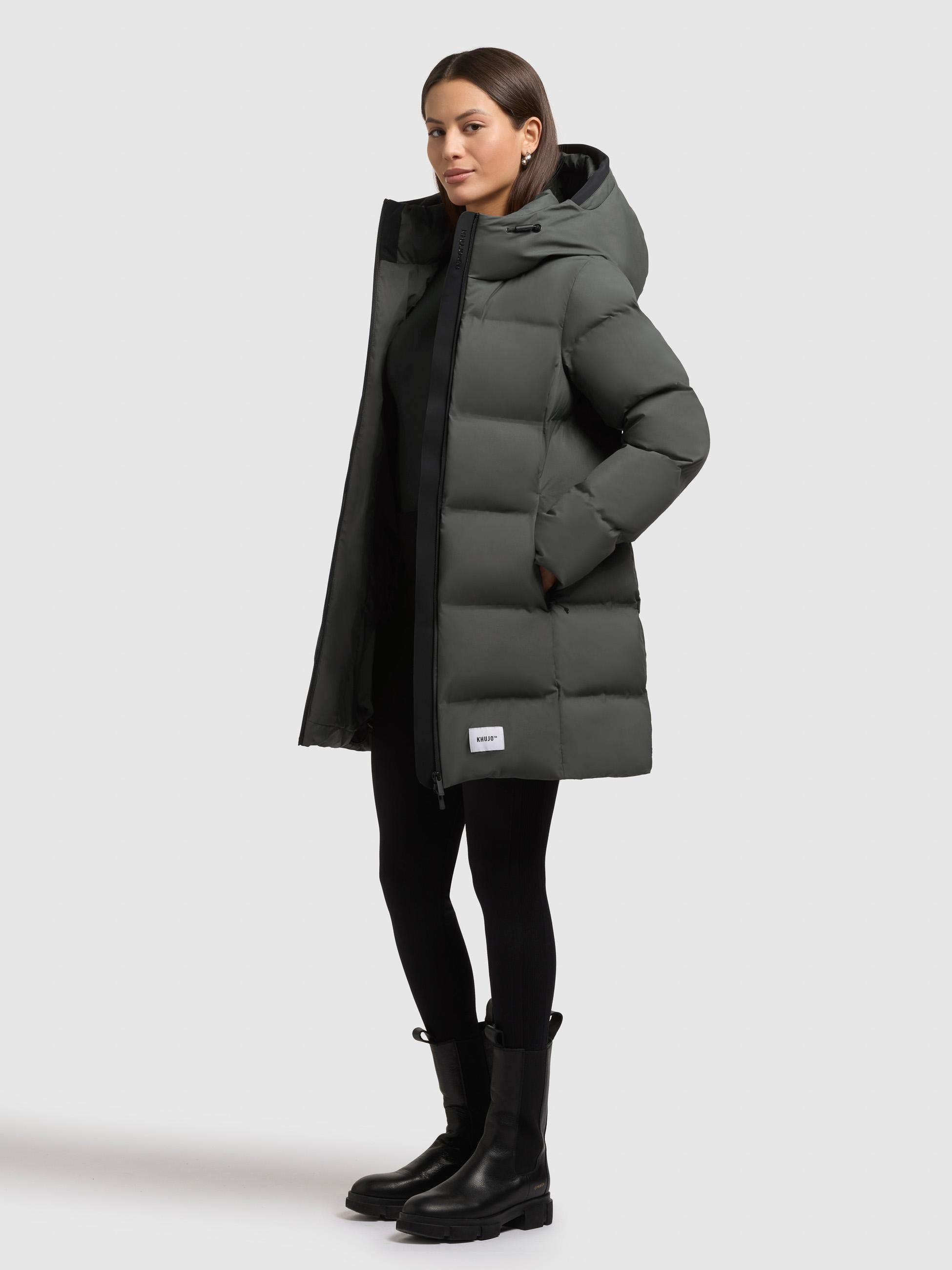 khujo Kurzmantel »Tanare4« Warmer Damen Puffermantel mit Kapuze