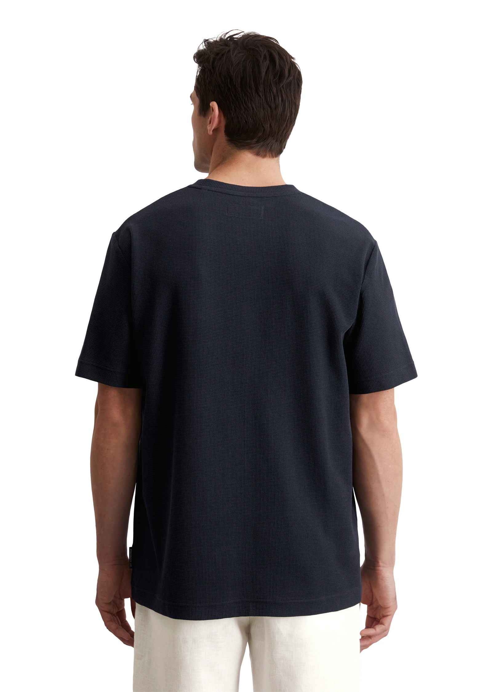 Marc O'Polo T-Shirt »mit feiner Waffelstruktur«