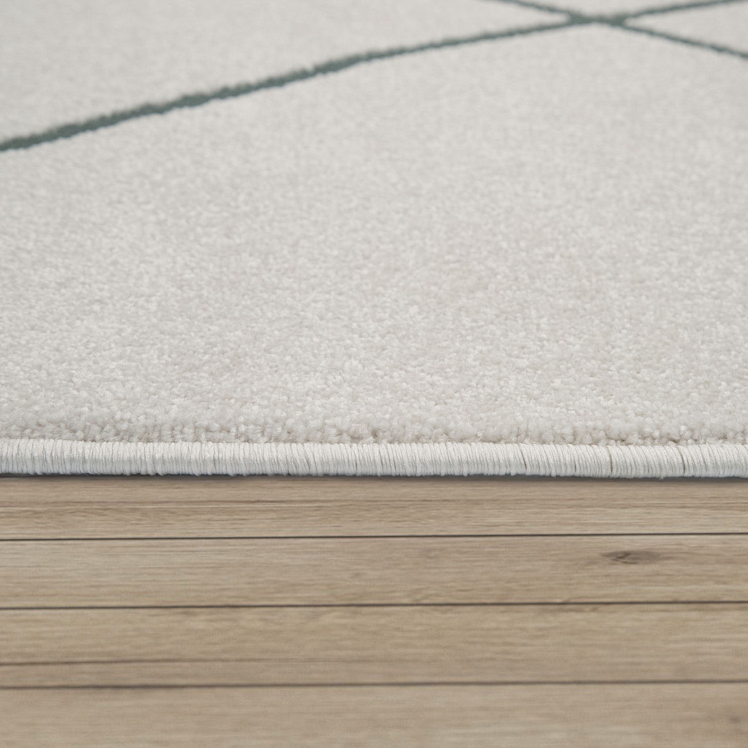 Teppich PACO HOME "Haral 787", weiß, B:120cm H:9mm L:170cm, Polyester, Polypropylen, Teppiche, Teppich, Kurzflor, Scandi Design, Rauten Motiv 3