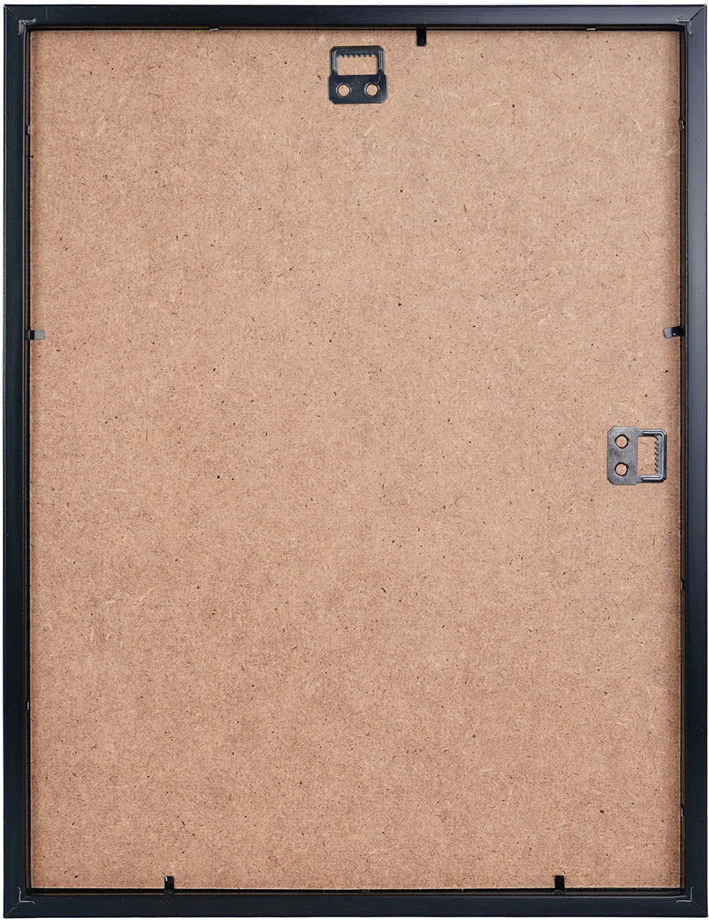 queence Bild »Set Halli«, (1 St.), HD Premium Poster-Druck inkl. Holzrahmen - 3er Set