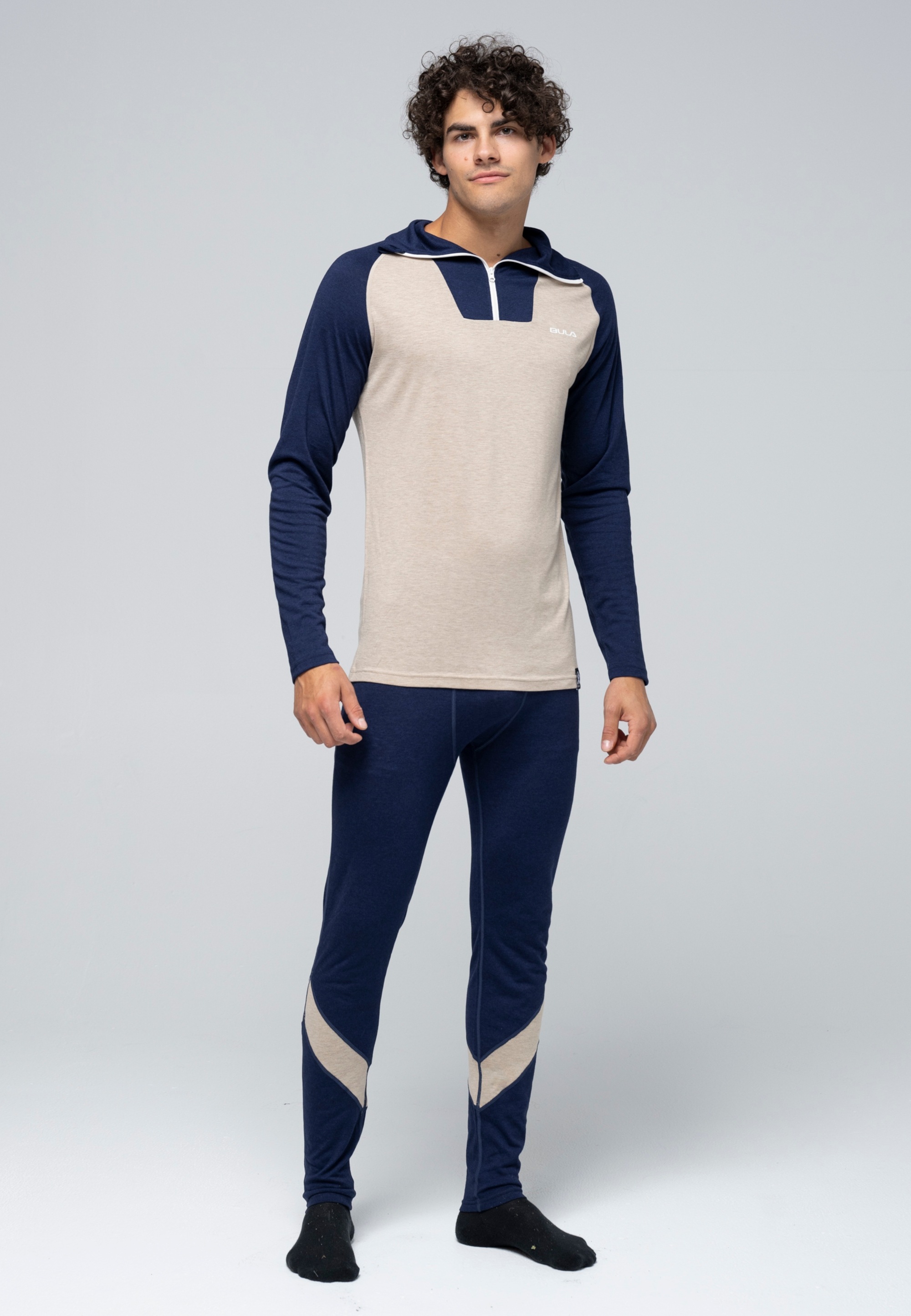 BULA Fleeceshirt, mit verstellbarem Stehkragen