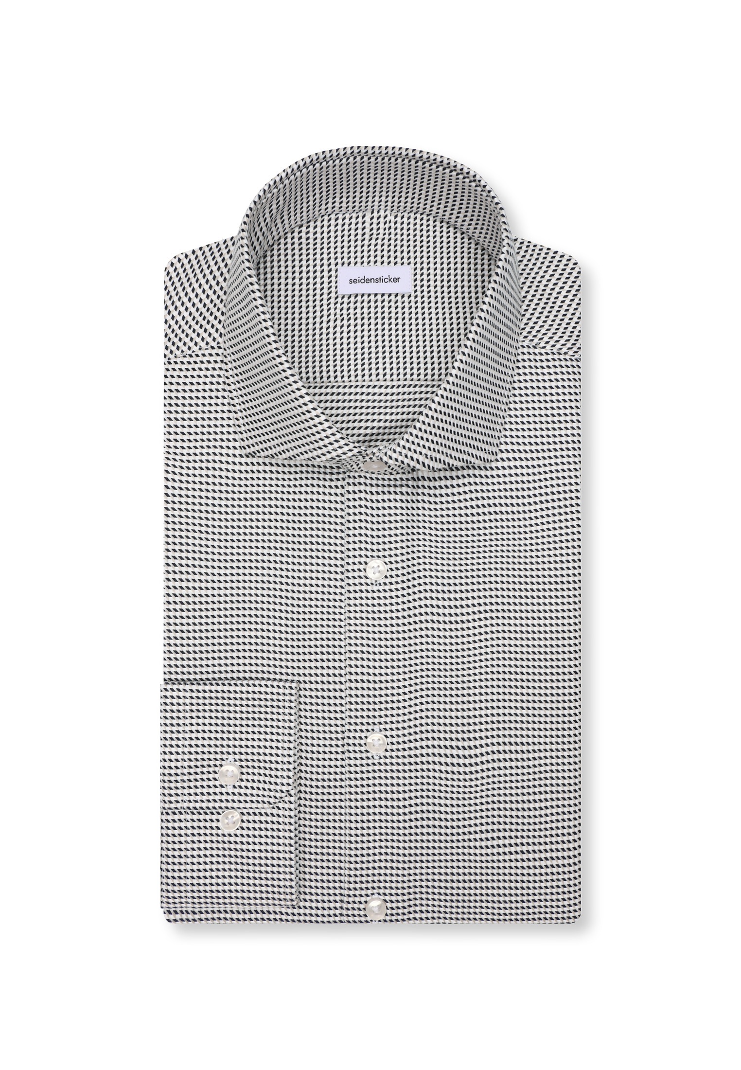 seidensticker Businesshemd »Schwarze Rose« Slim 1/1 Kentkragen Pepita
