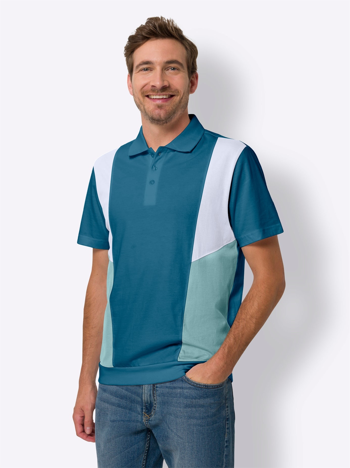 Classic Poloshirt »Kurzarm-Poloshirt«, (1 tlg.)
