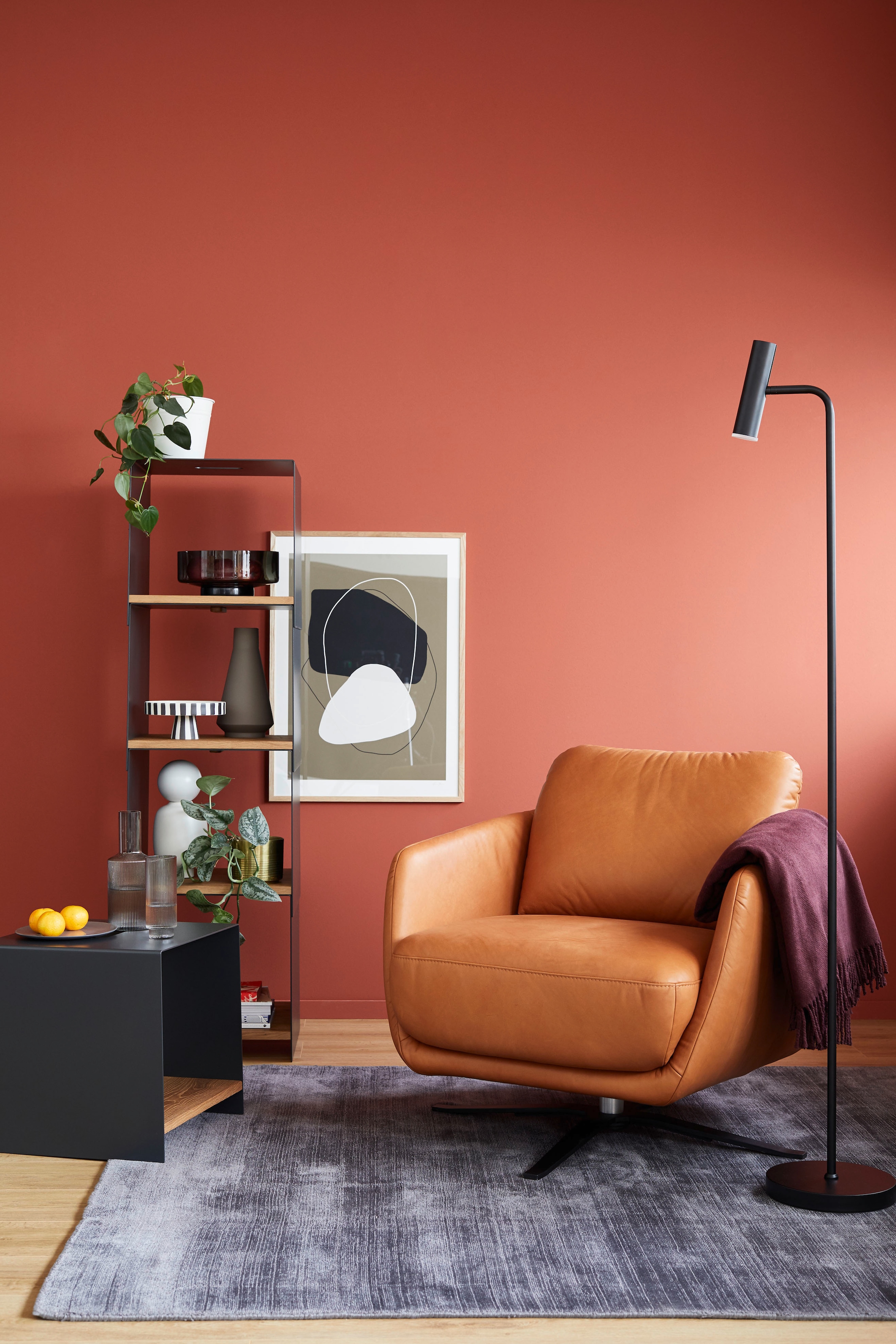 SCHÖNER WOHNEN-Kollektion Teppich »Alessa« rechteckig 5 mm Höhe Viskose, Wohnzimmer