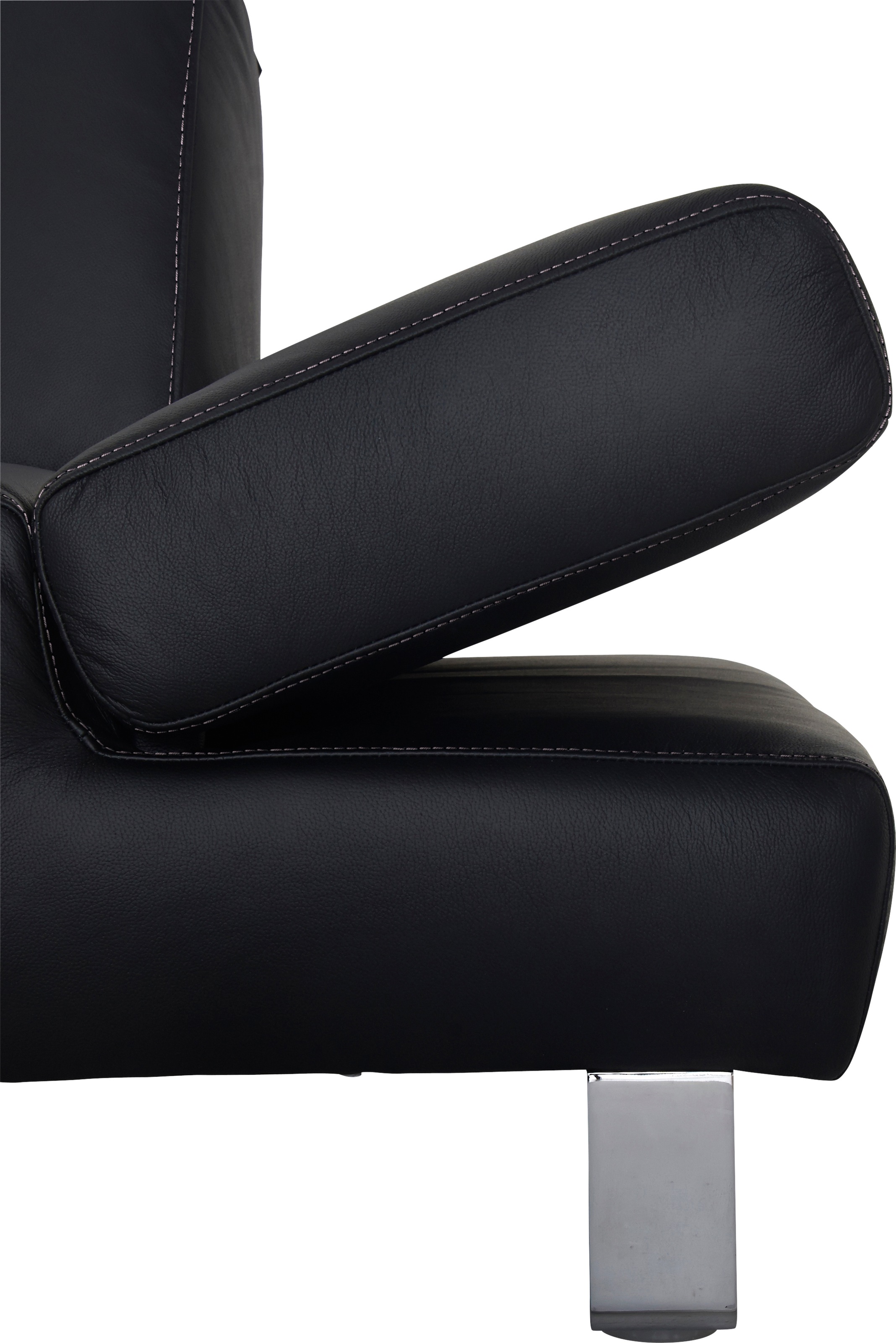 W.SCHILLIG 3-Sitzer »taboo Designsofa mit hohem Sitzkomfort« mit Normaltiefe, inklusive Armlehnenverstellung, mit Kontrastnaht