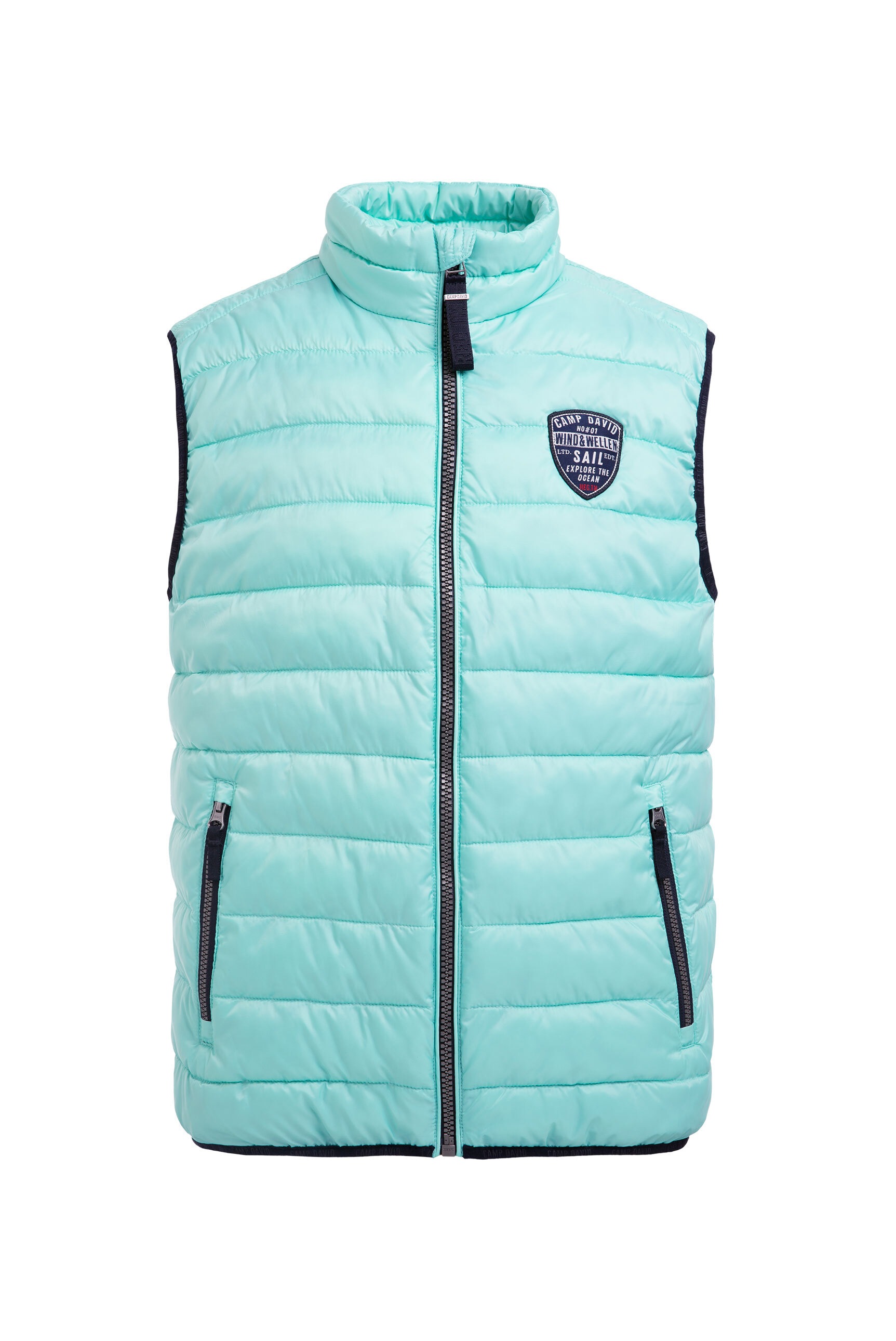 CAMP DAVID Steppweste mit elastischem Saumabschluss günstig online kaufen