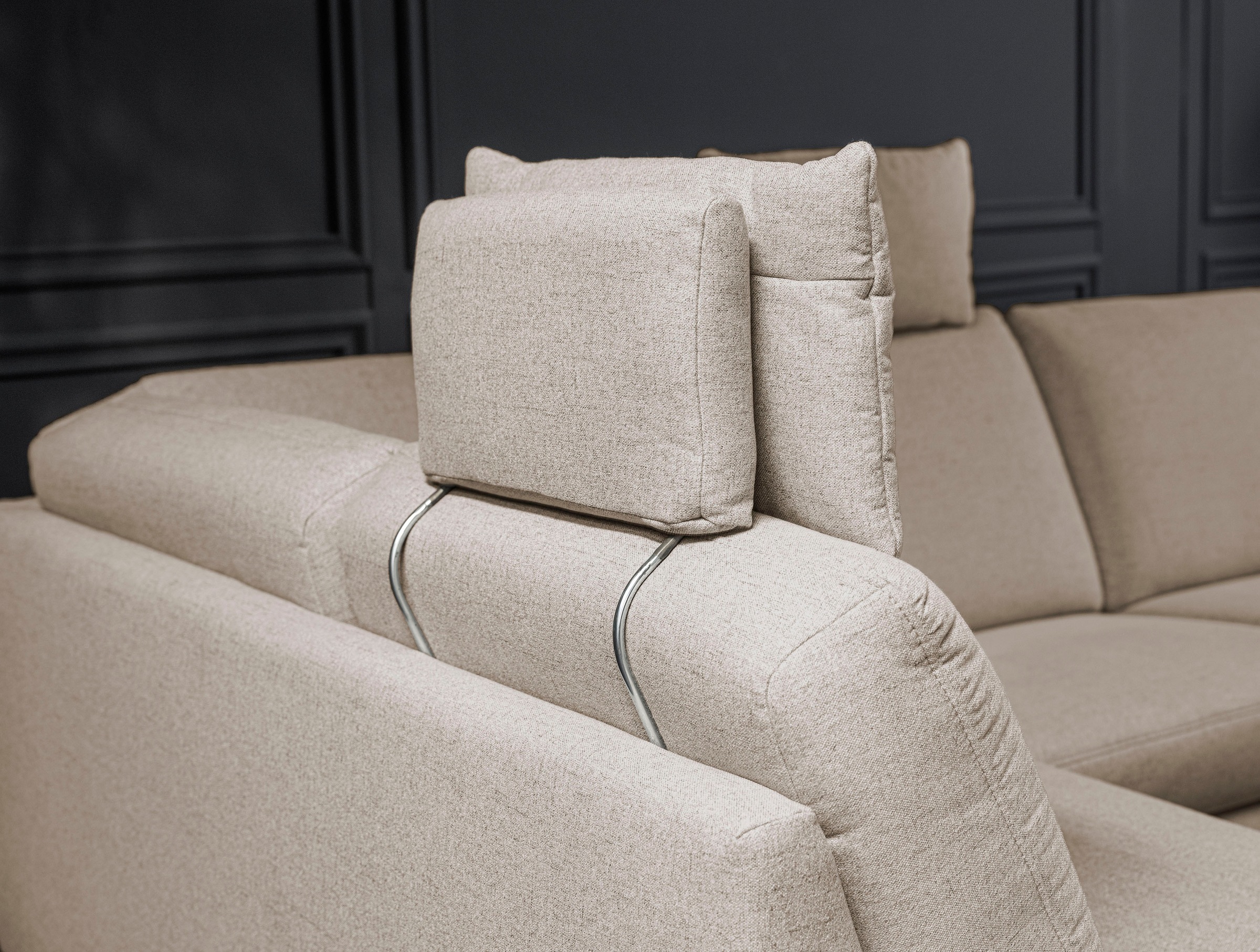 alina Ecksofa inkl. Kopfstützen, wahlweise mit Relaxfunktion, Breite: 267 cm