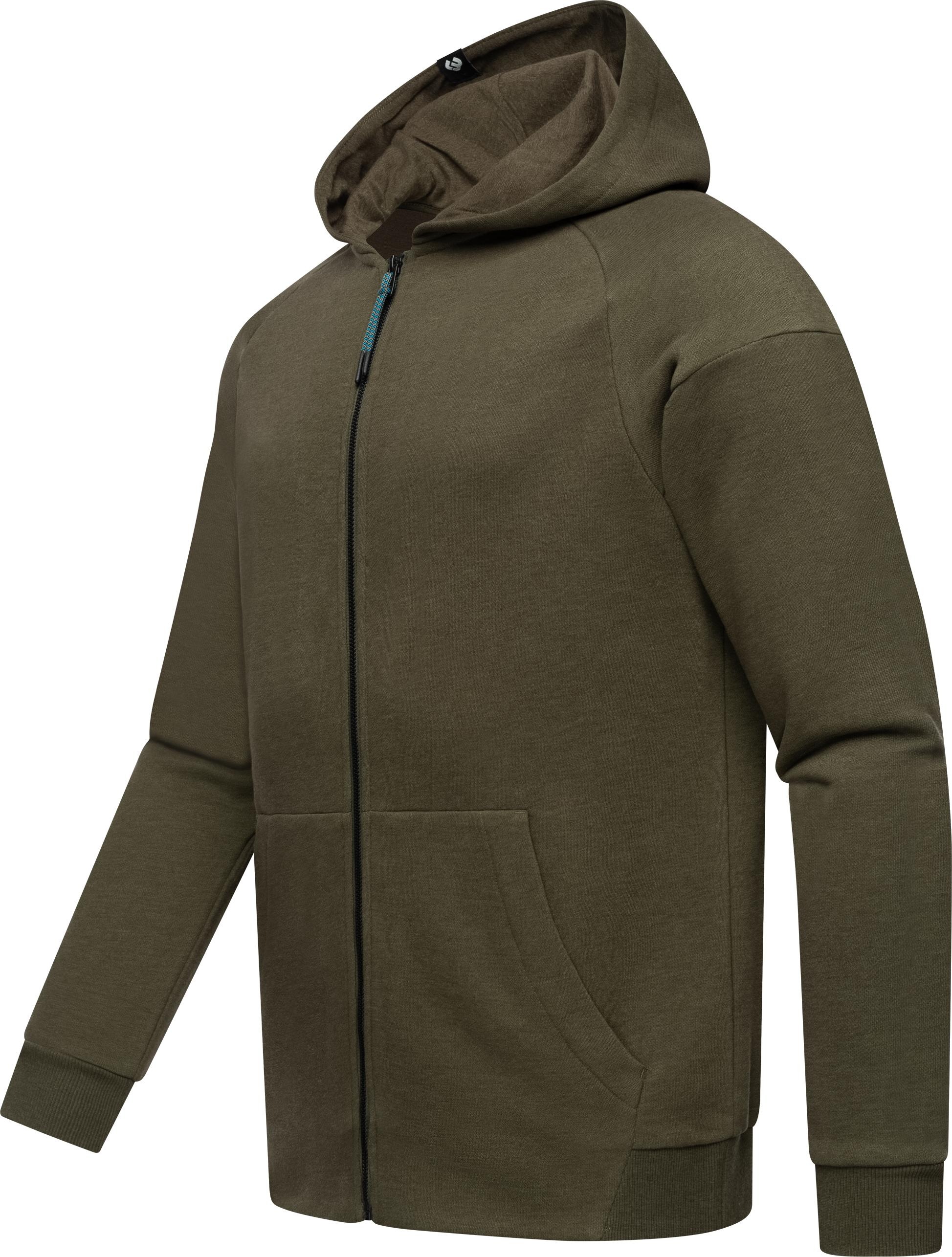 Ragwear Kapuzensweatjacke »Zenway«, Herren Basic Sweatjacke mit Kapuze