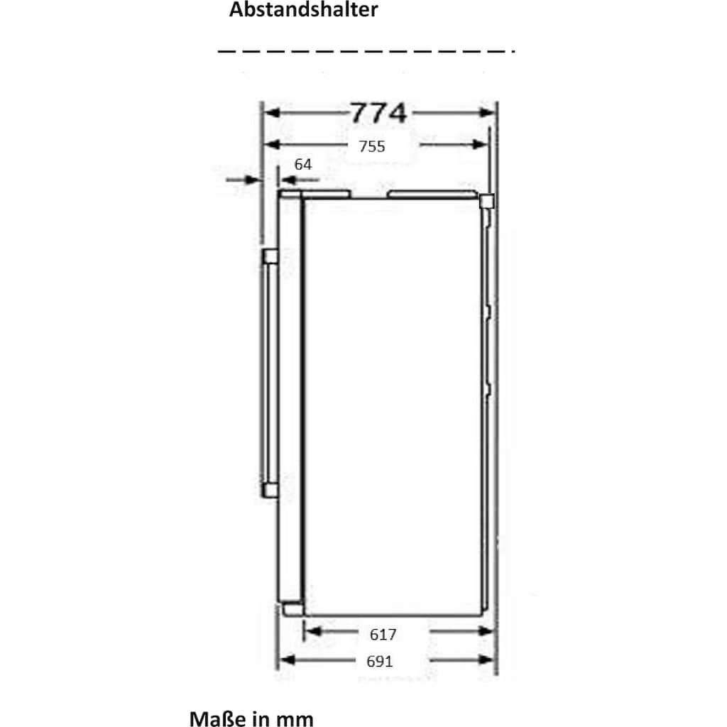 Hanseatic Side-by-Side »HSBS17990DI«, HSBS17990DBK, 176,5 cm hoch, 89,7 cm breit