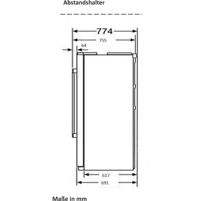 Hanseatic Side-by-Side »HSBS17990DI«, HSBS17990DBK, 176,5 cm hoch, 89,7 cm  breit, NoFrost, Schnellkühlfunktion, Urlaubsschaltung, 4 Jahre Garantie |  BAUR