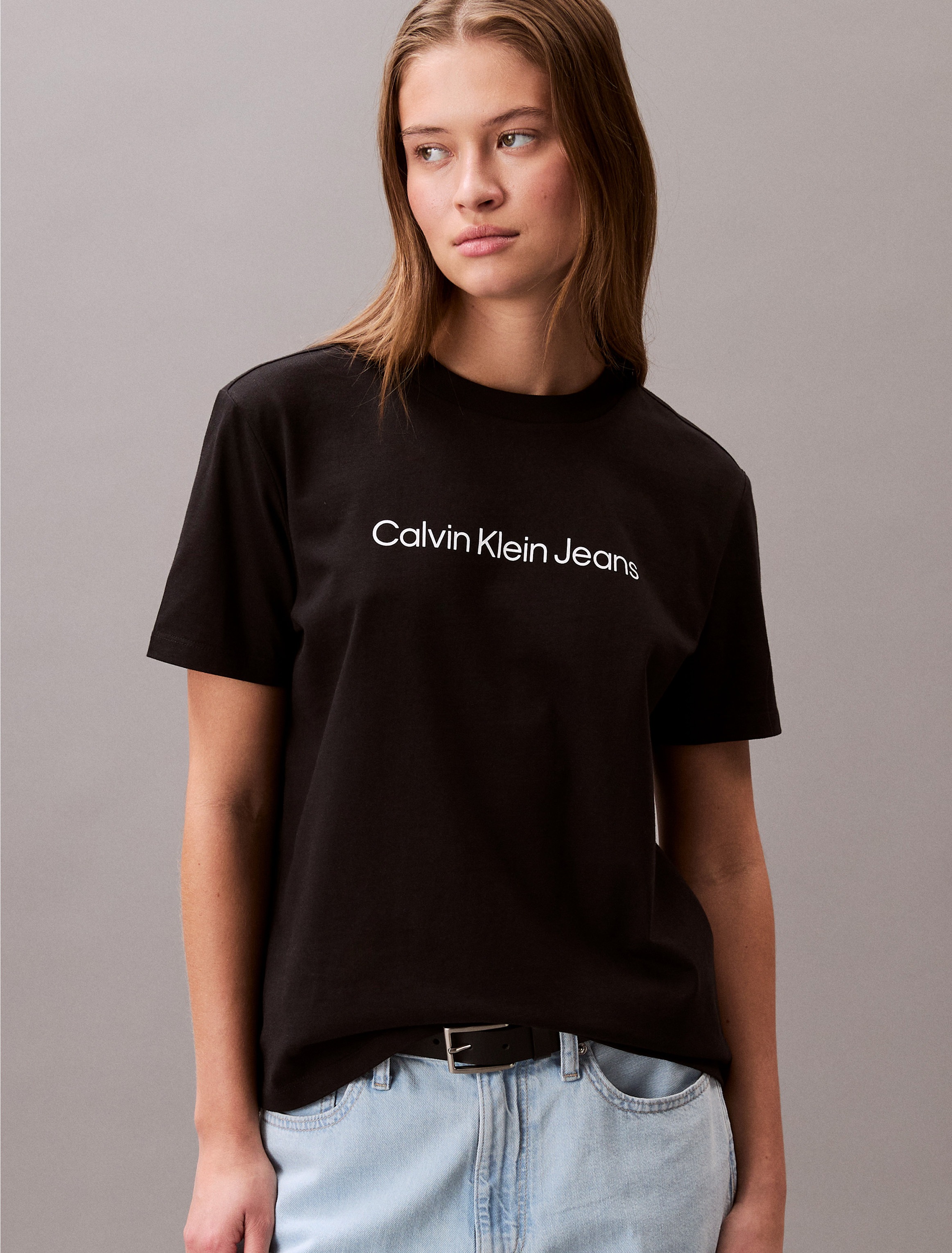 Calvin Klein Jeans T-Shirt "A- INST. LOGO CLASSIC TEE SS" mit Logoschriftzu günstig online kaufen