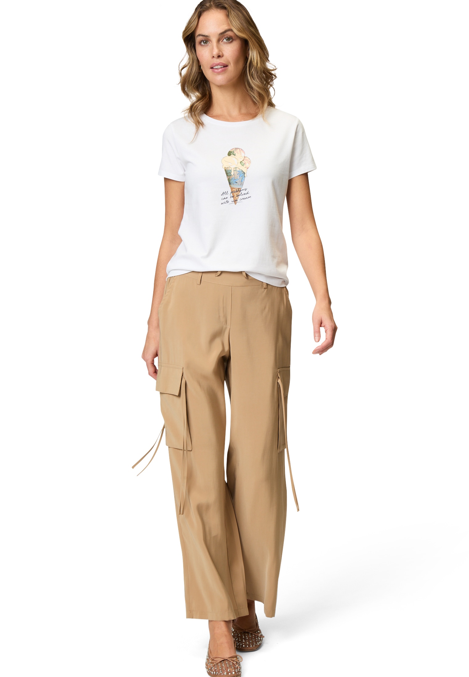 Zero Kurzarmshirt »zero Shirt mit Eismotiv«, (1 tlg.), weiteres Detail