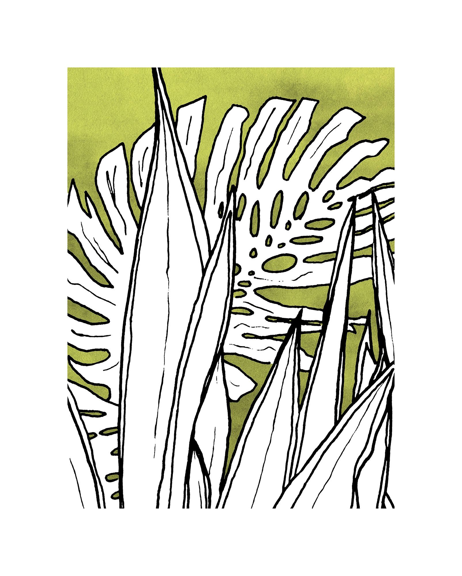 Komar Bild "Dried Leaves" Natur 1 Stk. tlg. Wandbild zur Dekoration - ohne günstig online kaufen