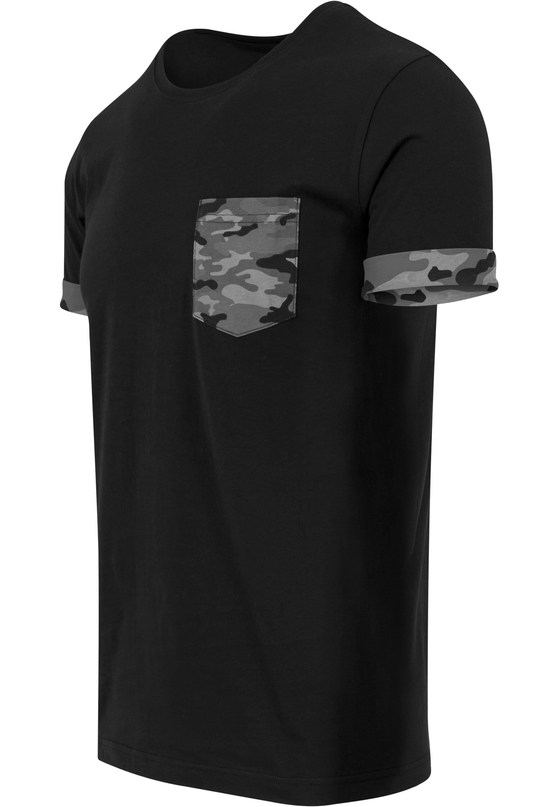 URBAN CLASSICS T-Shirt »Urban Classics Herren Camo Contrast Pocket Tee«, (1 tlg.)