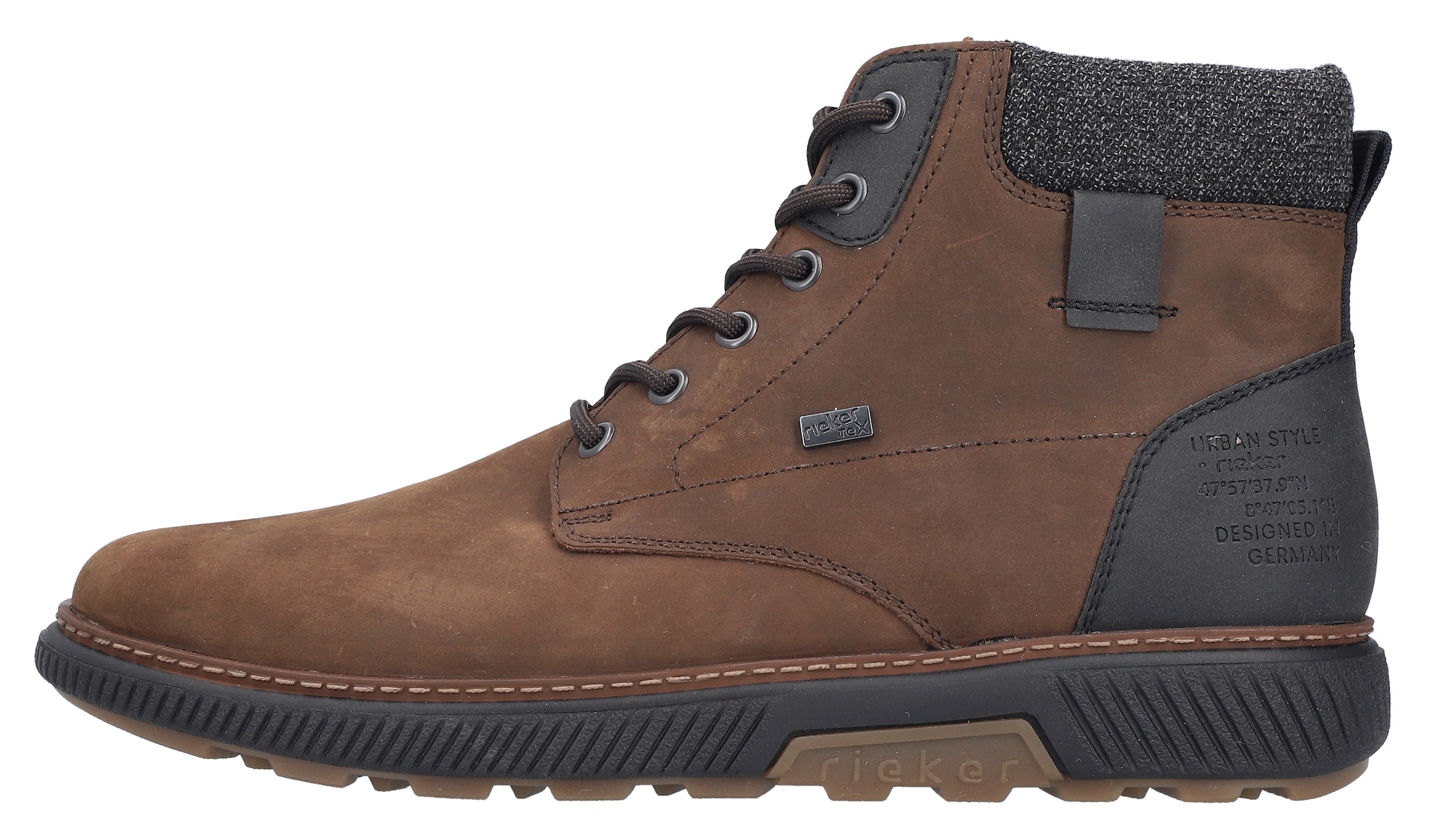 Rieker Winterboots, High Top Sneaker, Schnürstiefelette mit TEX-Membran, schmale Form