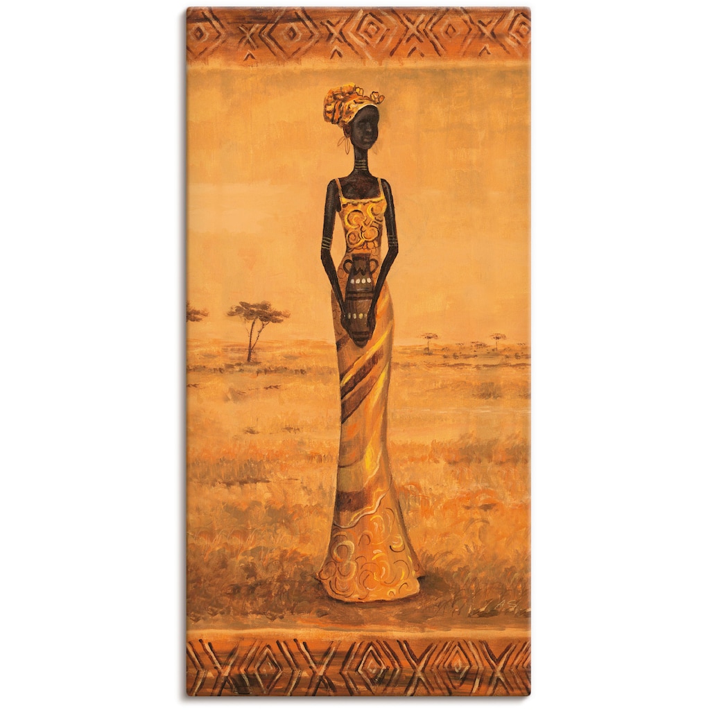 Artland Wandbild »Afrikanische Eleganz II«, Frau, (1 St.)