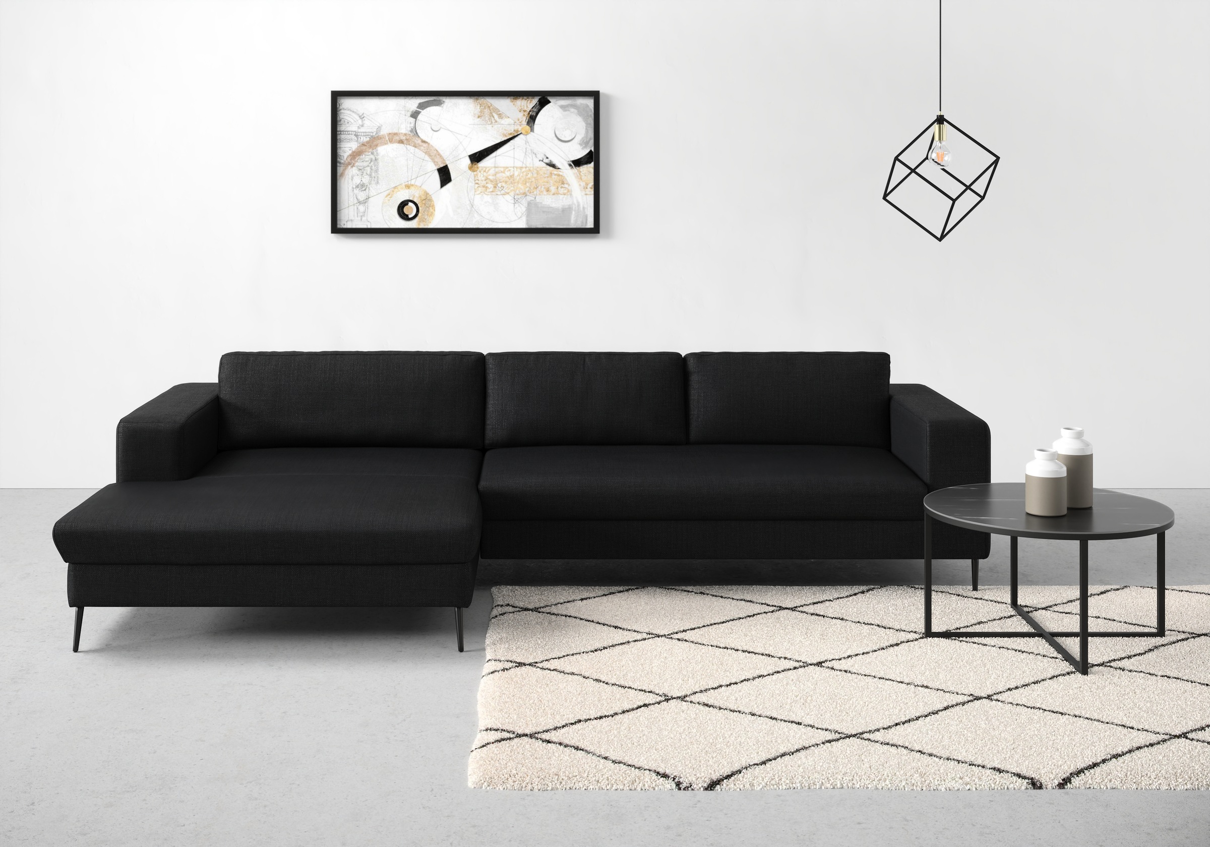 Thumbnail - DOMO collection Ecksofa "Modica, zeitlos und elegant, L-Form", moderne Optik mit extrabreiter Recamiere, auch in Cord