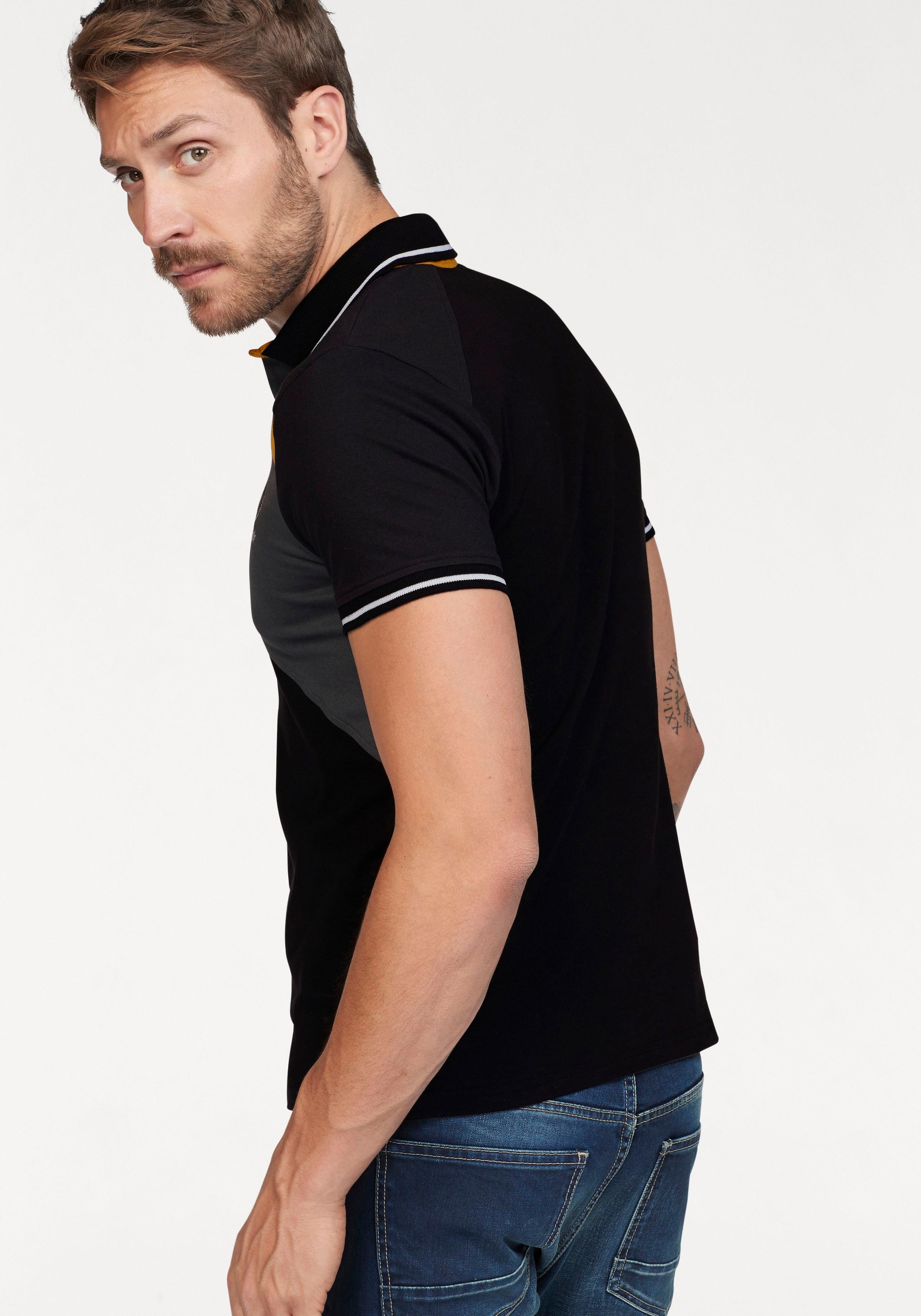 Bruno Banani Poloshirt, Kurzarm, körpernahe Passform, unifarben, mit Polokr günstig online kaufen