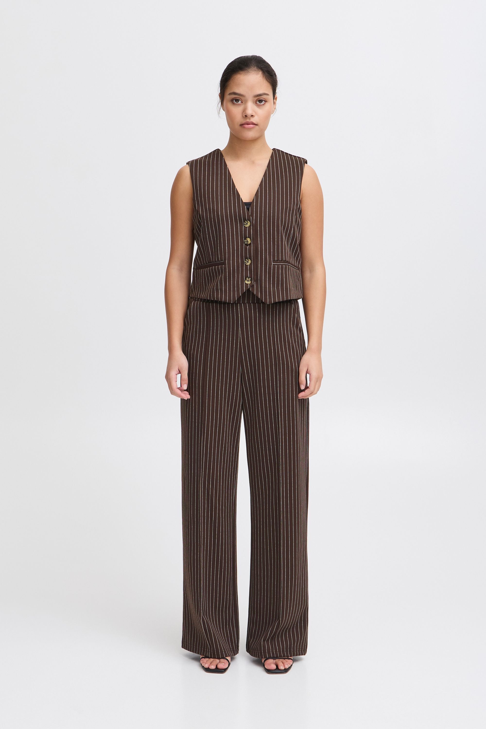 Ichi Kurzweste »Kurzweste IXKATE PINSTRIPED WA«, (1 tlg.)