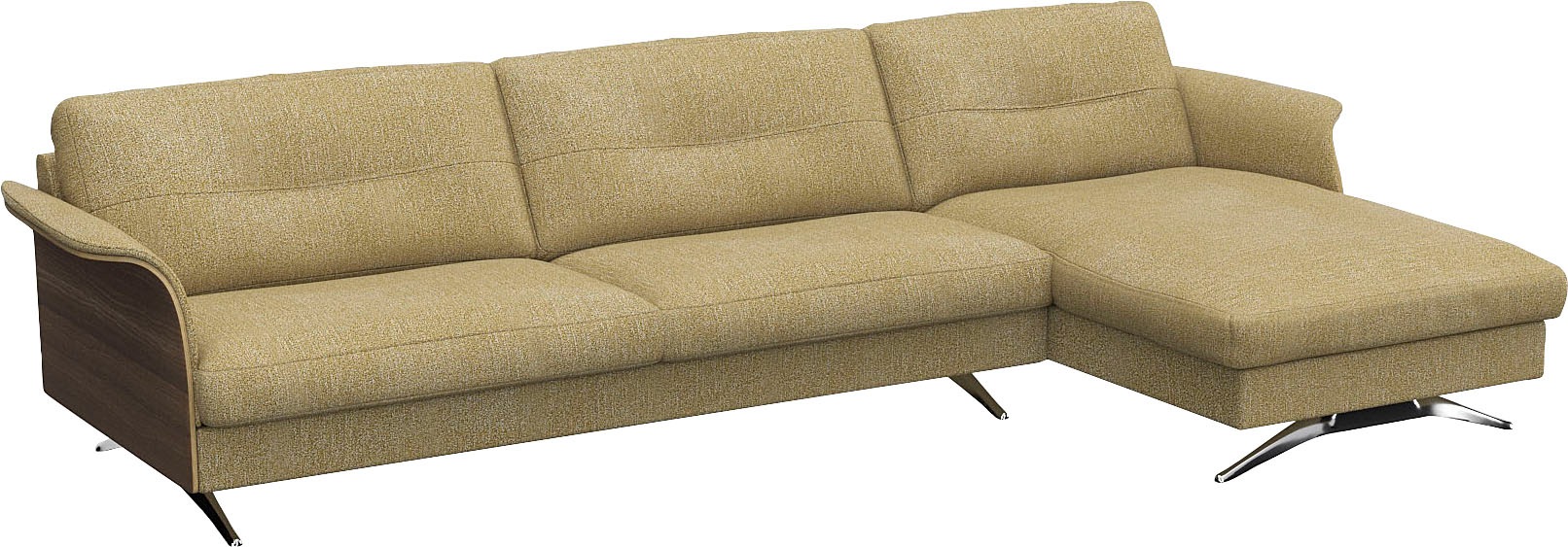 FLEXLUX Ecksofa "Glow Designsofa, bequem und komfortabel durch hochwertigen günstig online kaufen