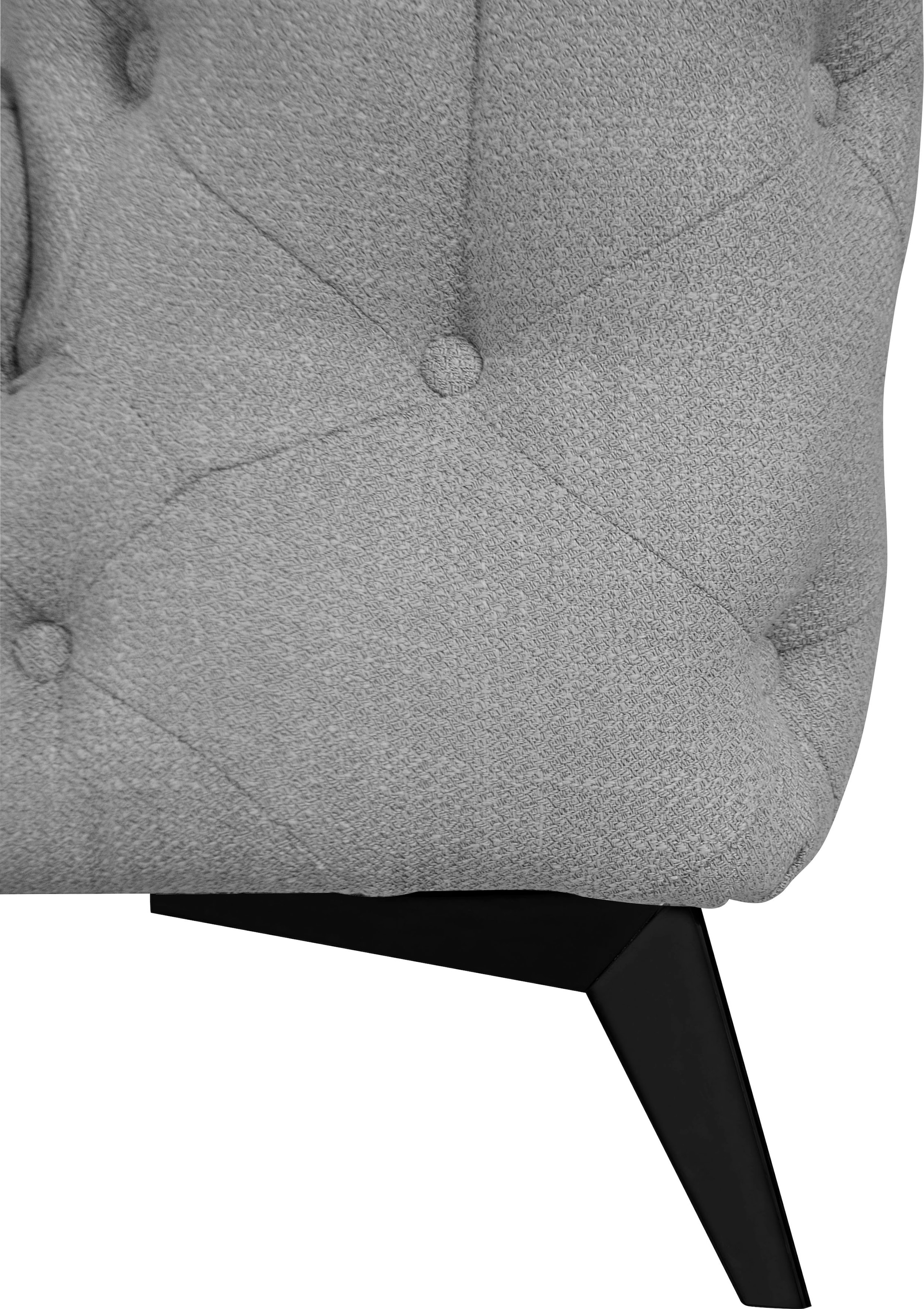 Home affaire Chesterfield-Sessel »Glynis Sessel« aufwändige Knopfheftung, moderne Chesterfield Optik, Fußfarbe wählbar
