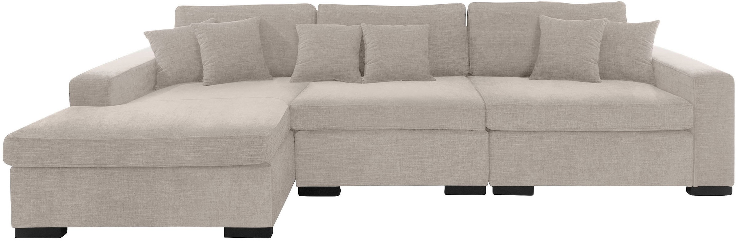 Home affaire Ottomane "Skara L-Form", Lounge-Sofa mit Federkernpolsterung, günstig online kaufen