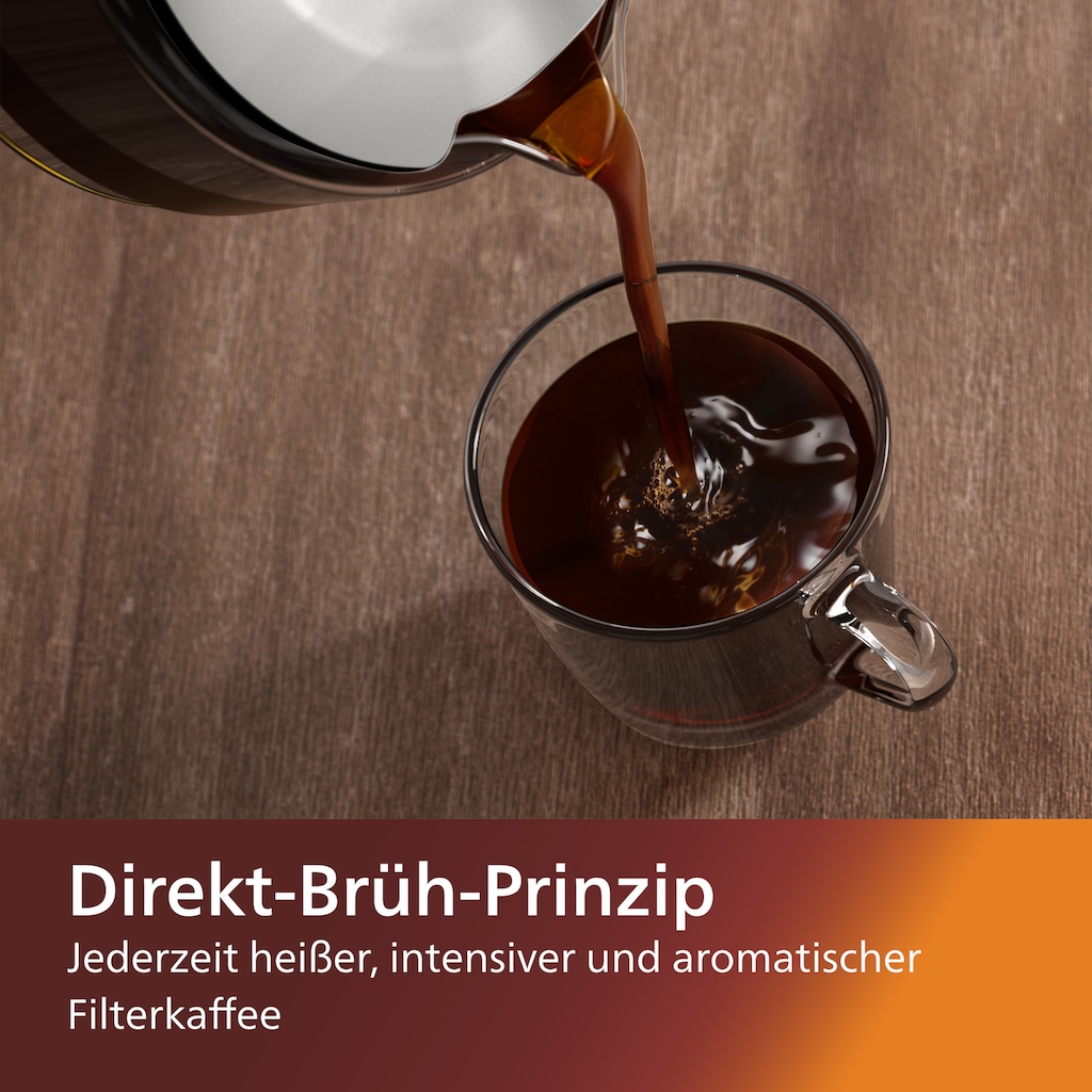 Philips Filterkaffeemaschine »HD5416/00 Café Gourmet weiß«, 1,25 l Kaffeekanne, Papierfilter, 1x4