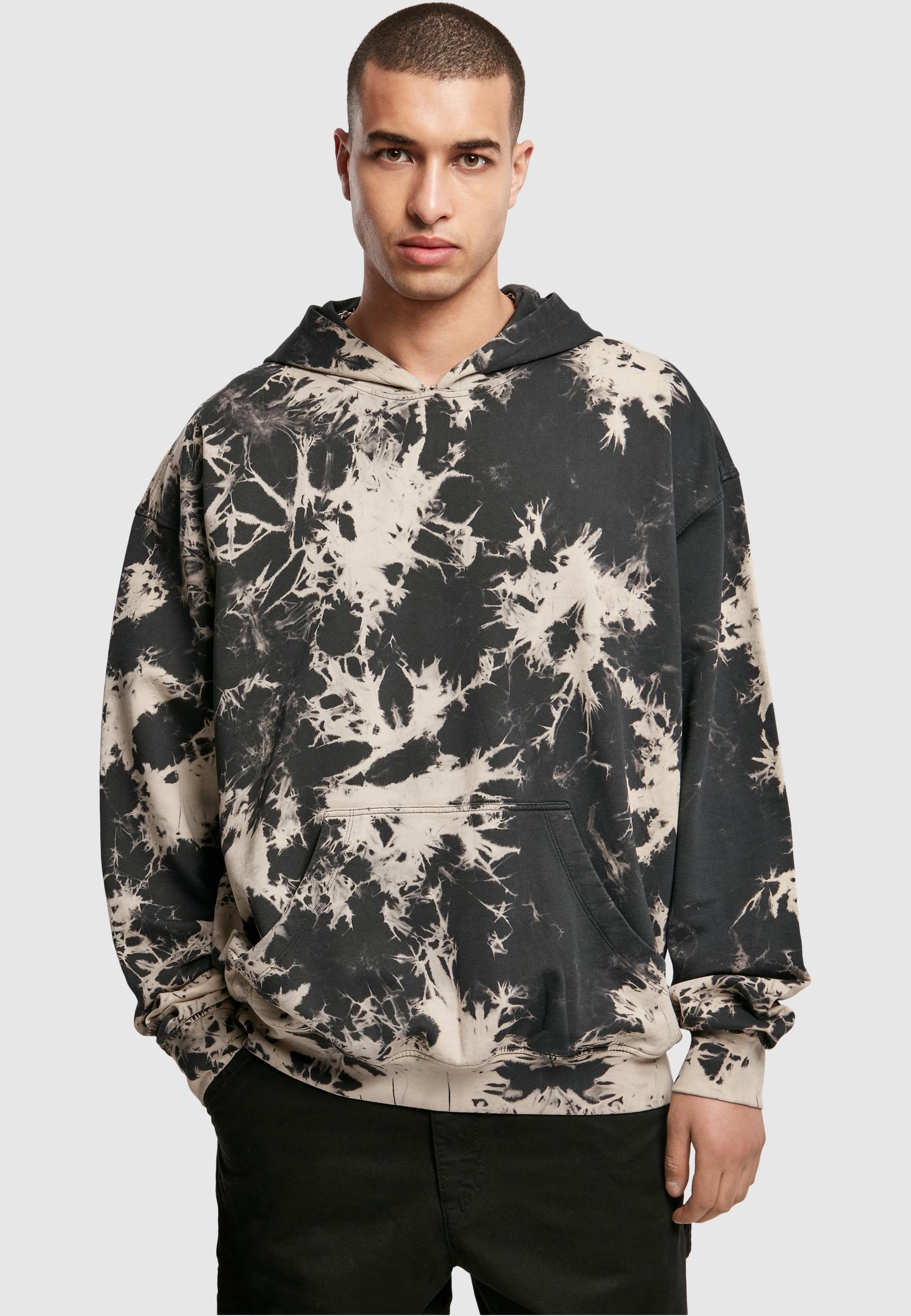 URBAN CLASSICS Sweatshirt »Urban Classics Herren Bleached Hoody«, (1 tlg.)