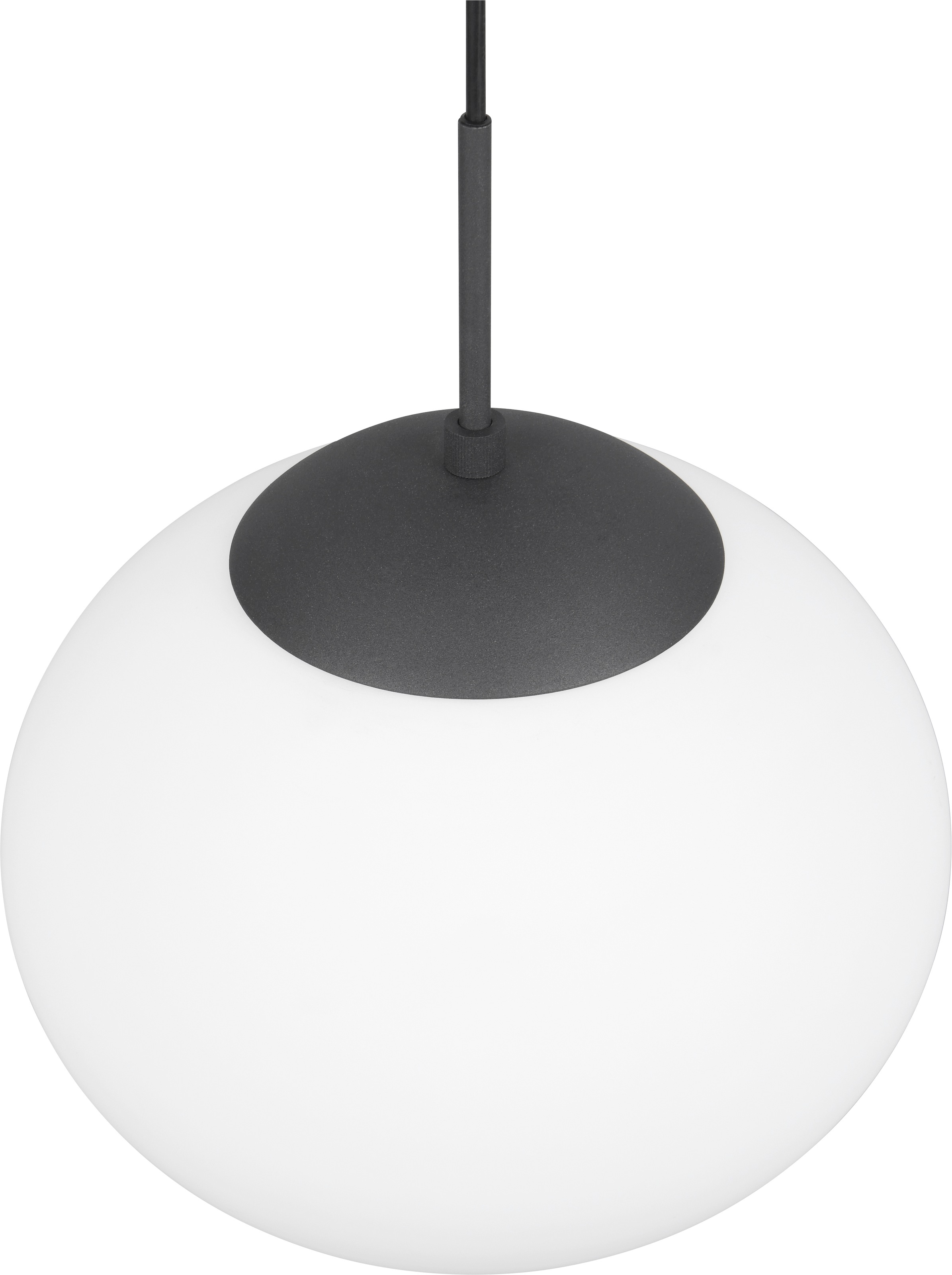 TRIO Leuchten Pendelleuchte »FOMENTO, Hängelampe mit Glasschirm, exkl 1x E27 max 15W« E27 1 Stk. warmweiß - kaltweiß Glas Hängeleuchte Höhe 150 cm, Hängelampe Küche Esszimmer Wohnzimmer