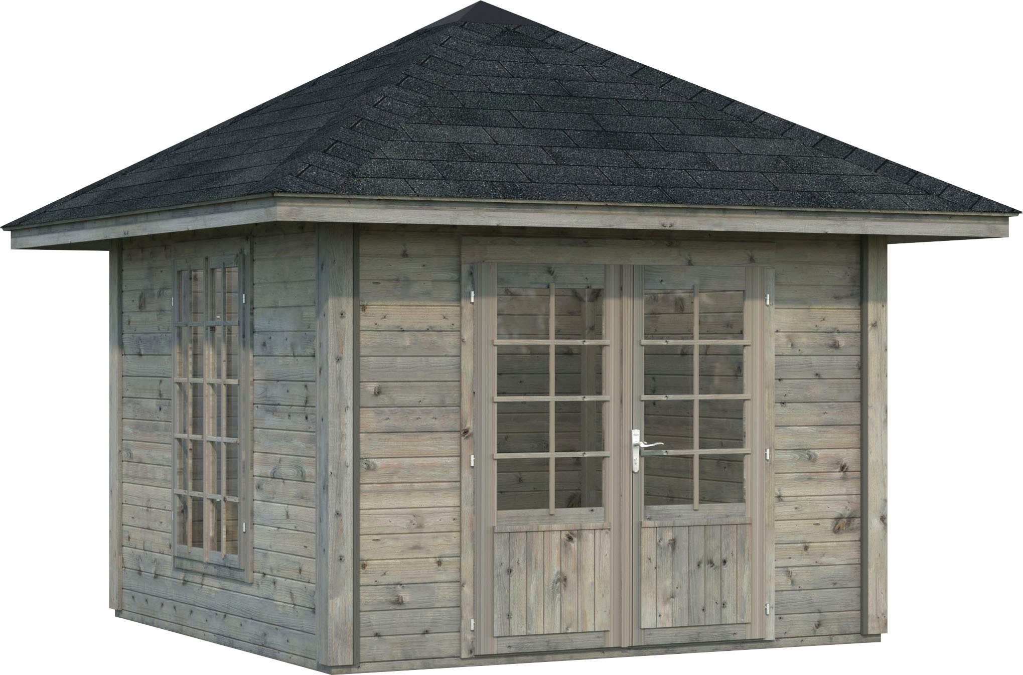 Palmako Holzpavillon "Bianca 8,3 m² Set 5", BxTxH: 300x300x323 cm