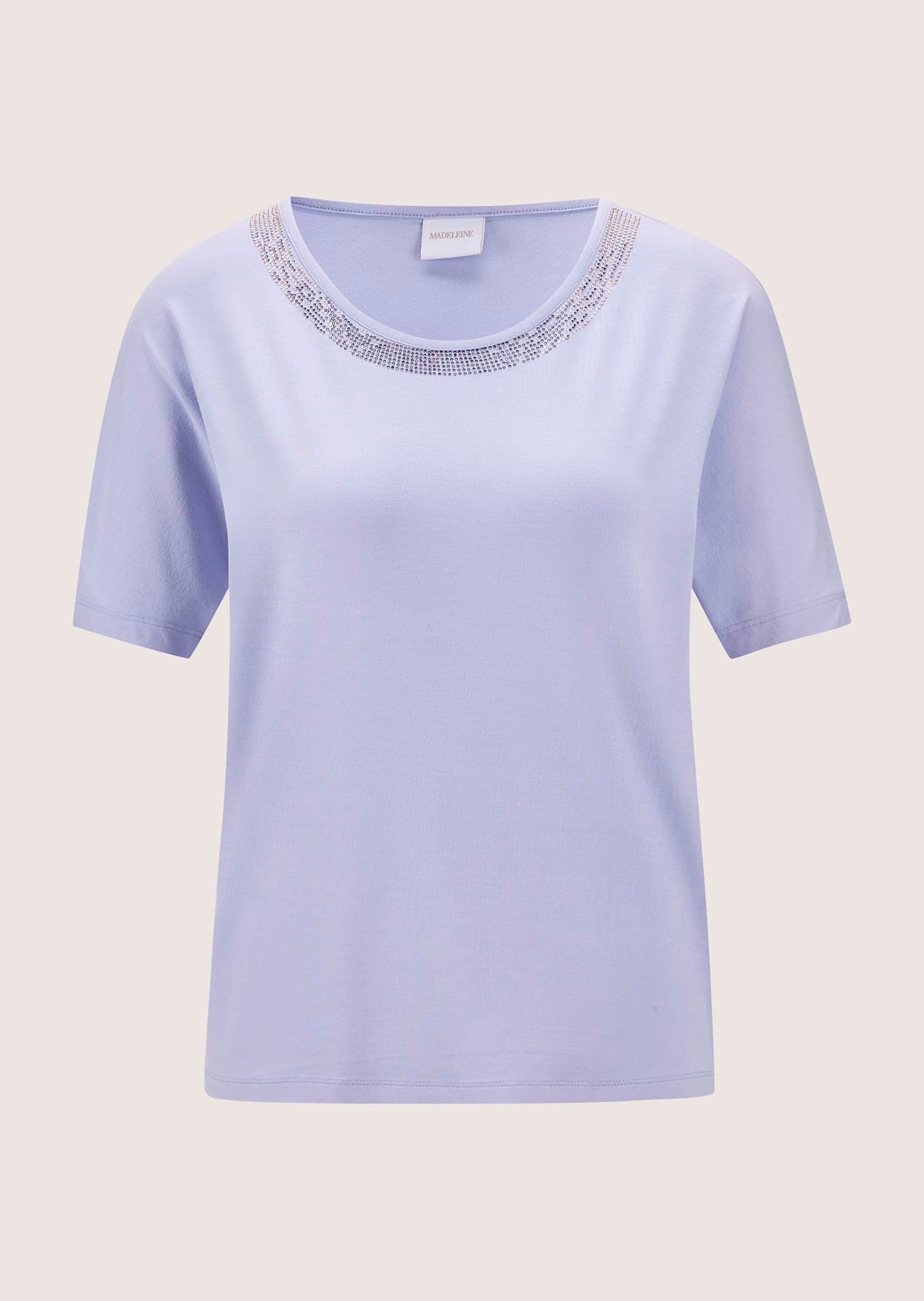 MADELEINE Kurzarmshirt "Shirt Rundhals-Shirt mit Strass-Blende" günstig online kaufen