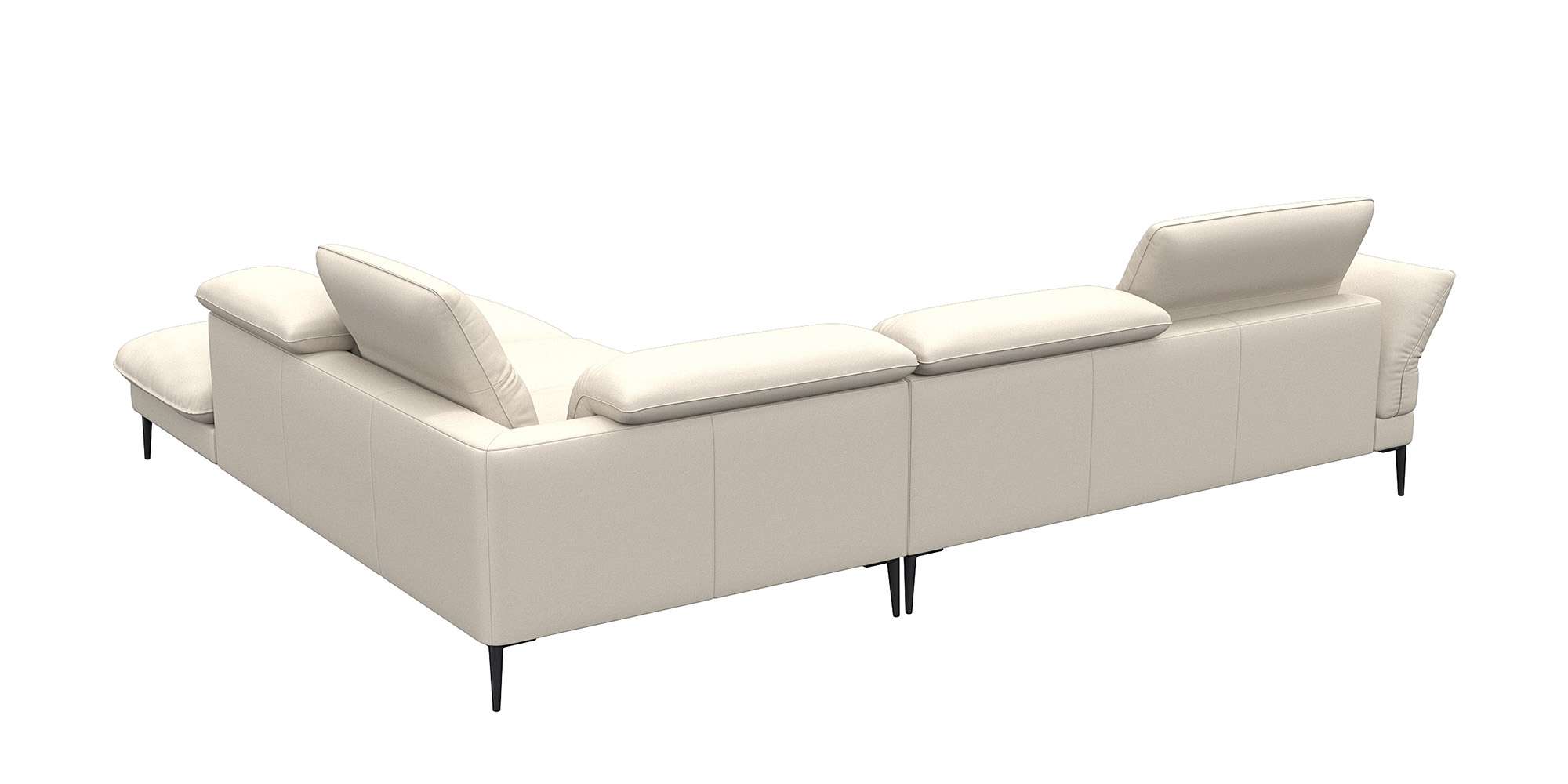 Thumbnail - FLEXLUX Ecksofa "Salino, Funktionssofa mit Ottomane, Relaxsofa, Ecksofa" Sofa mit Arm- und Kopfteil-Verstellungen, Kalts...