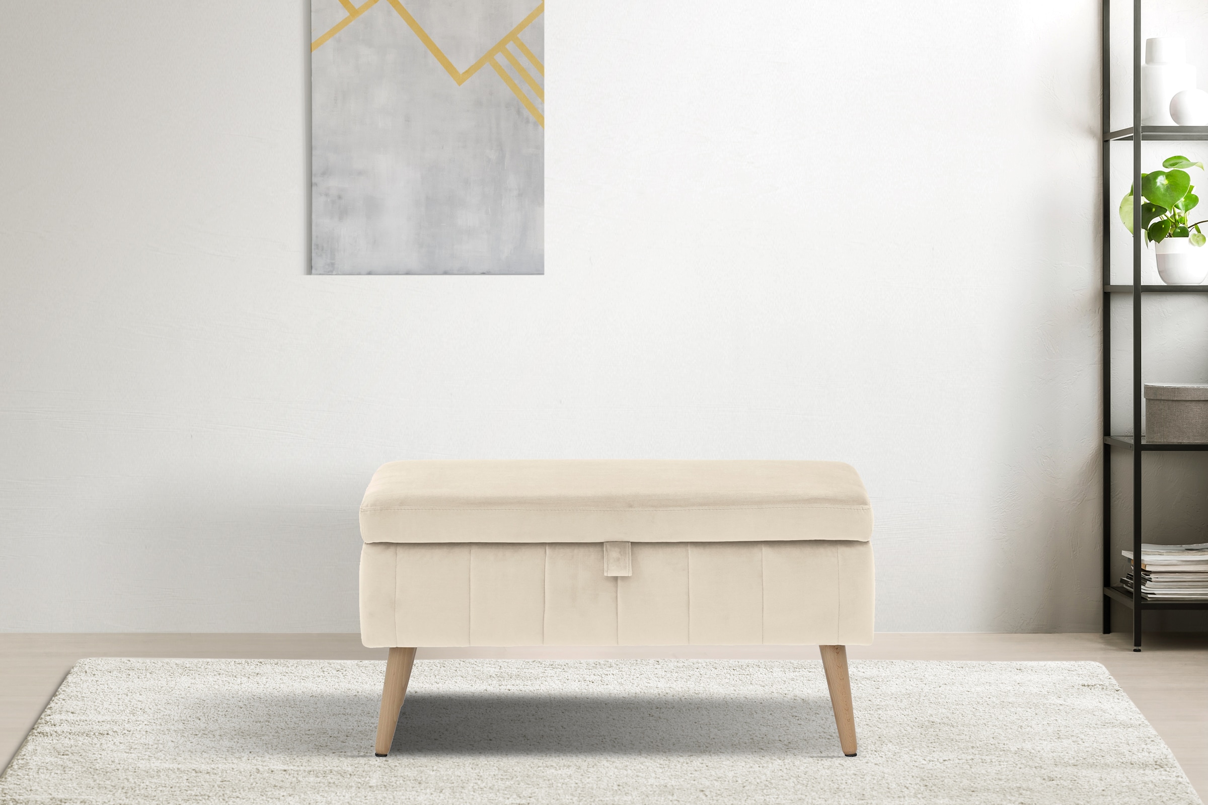 INOSIGN Truhenbank "AMIRA Sitzbank mit Stauraum, Maße B/T/H: 81/36/43 cm", günstig online kaufen