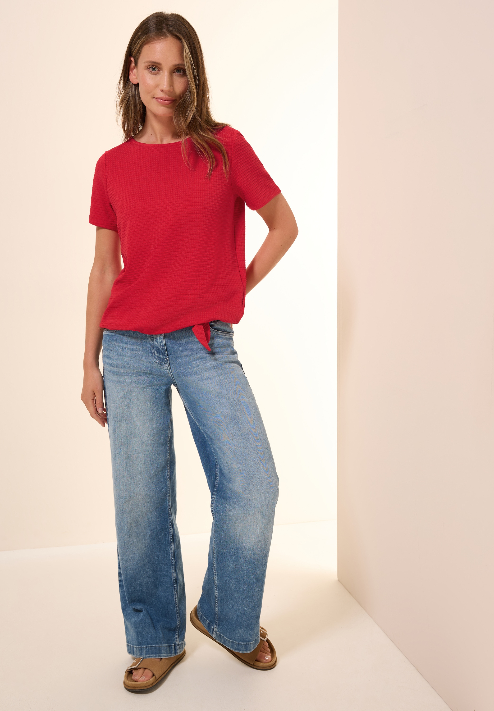 Cecil T-Shirt, mit Knoten Detail