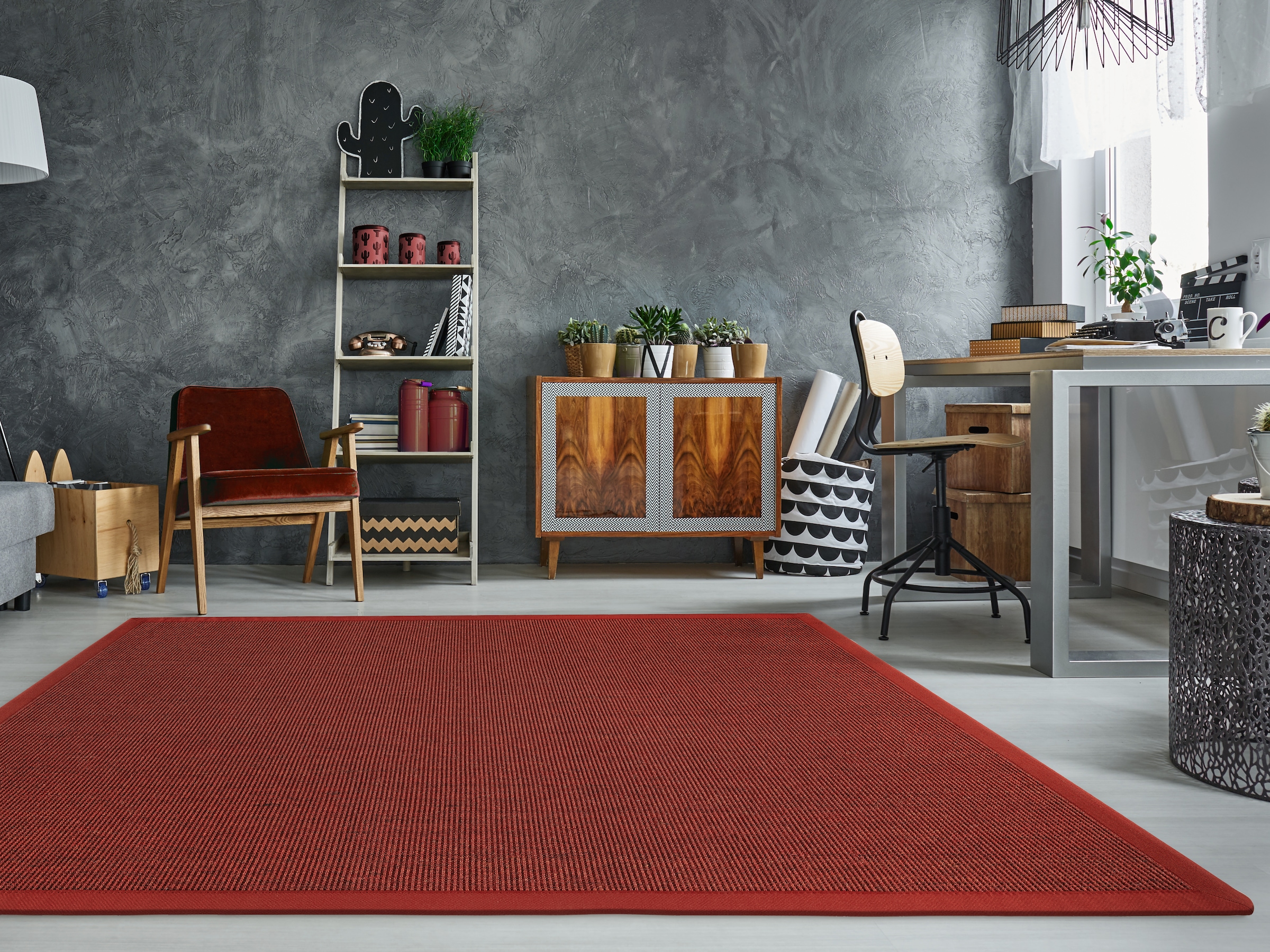 Dekowe Sisalteppich "Mara S2 mit Bordüre" rechteckig 5 mm Höhe Flachgewebe, günstig online kaufen