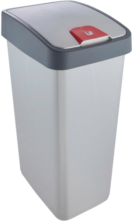 "keeeper ""magne, Abfallbehälter mit Flip-Deckel, 40 x 30 x 61,5 cm"" 1 Behälter 45 l, komfortabler Soft-Touch-Point, Made in Europe"